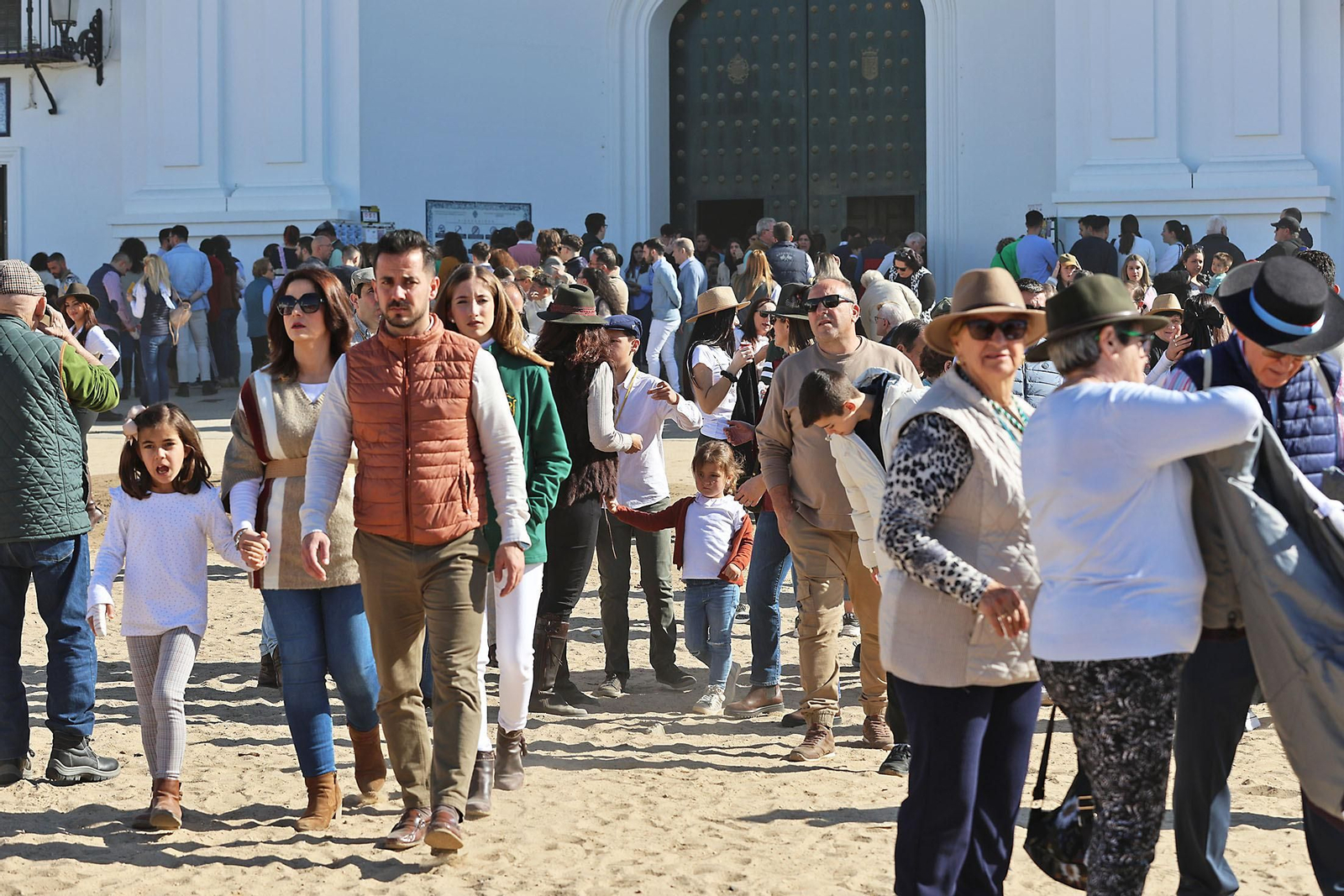 Imágenes del ambiente en la aldea del Rocío en la Candelaria 2024