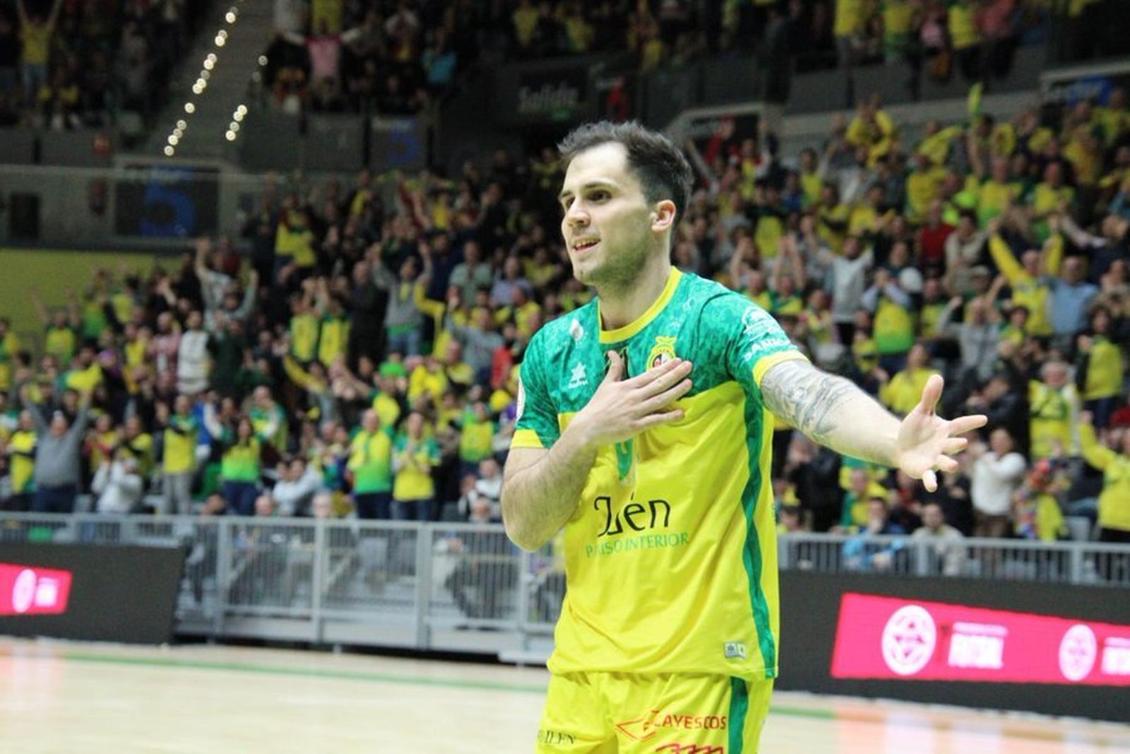 Celebración de un gol, imagen de archivo.