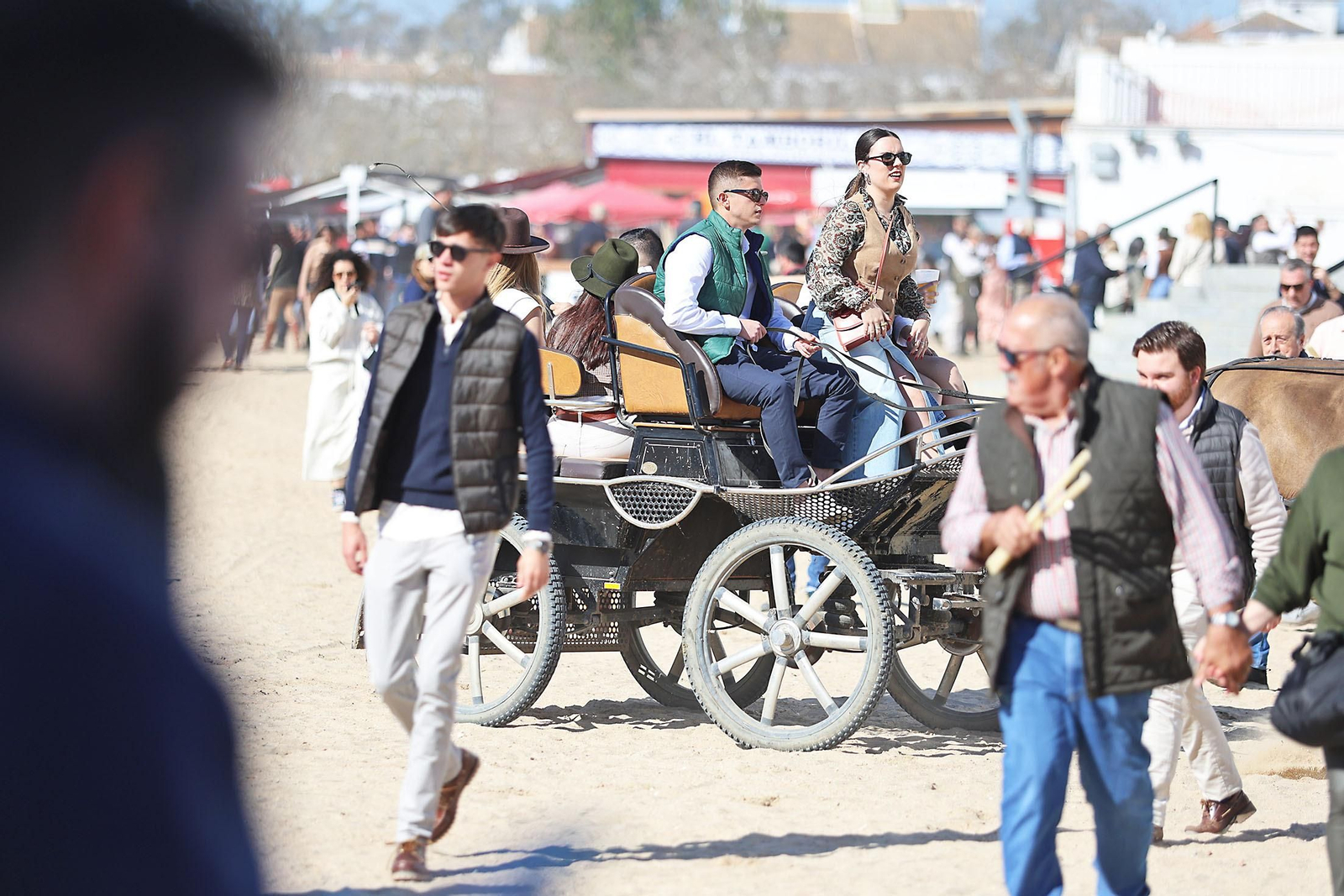 Imágenes del ambiente en la aldea del Rocío en la Candelaria 2024