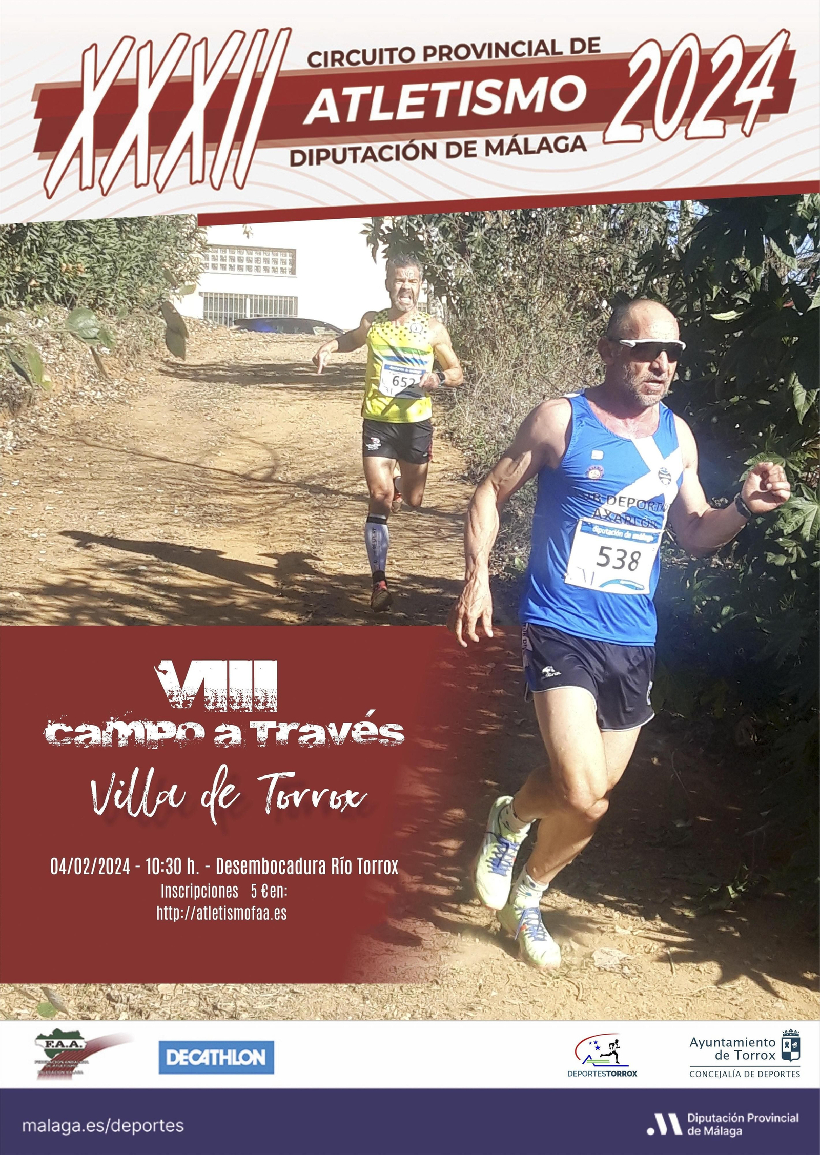 Cartel de la octava edición Campo a Través de la Villa de Torrox