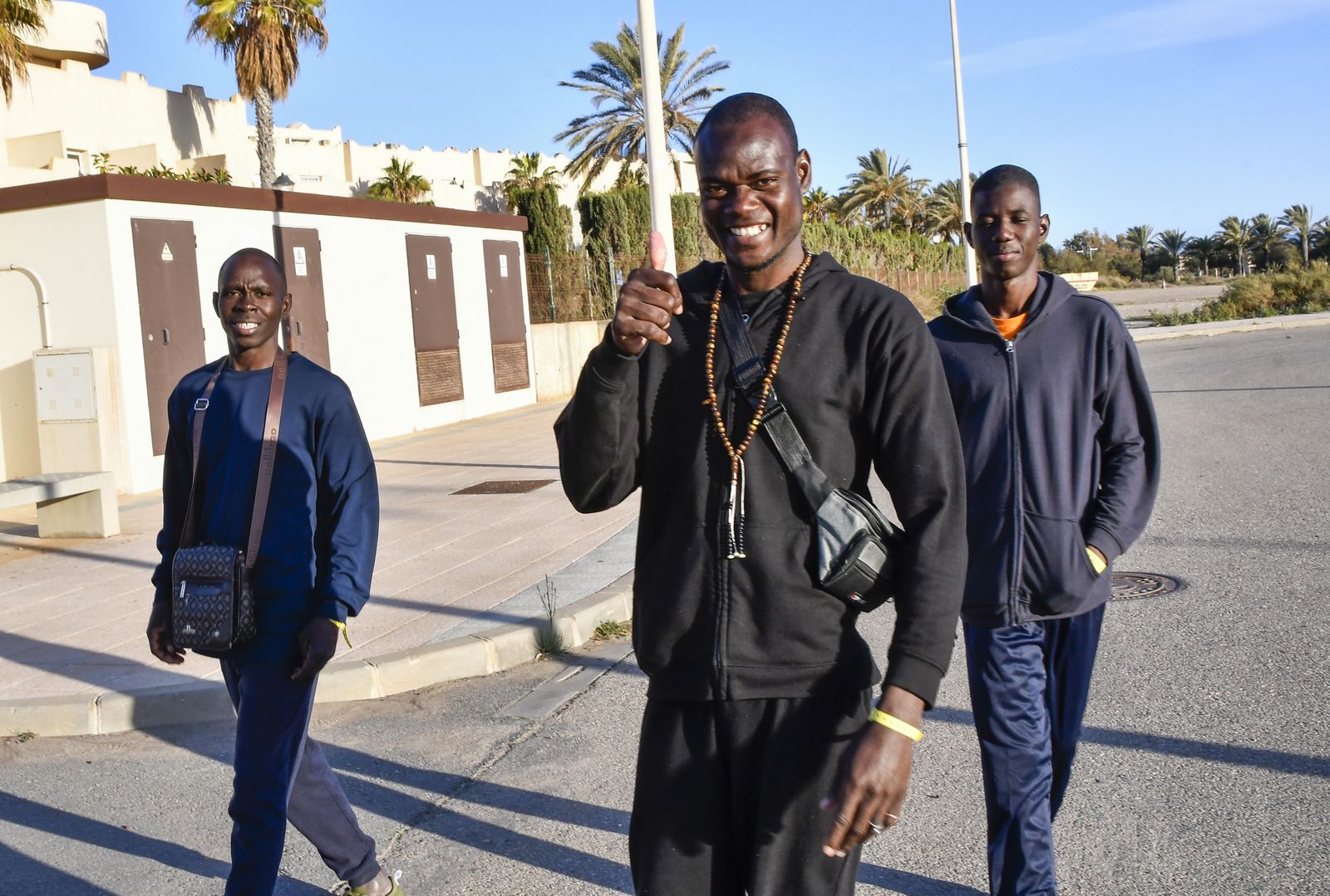 Inmigrantes alojados en El Toyo.