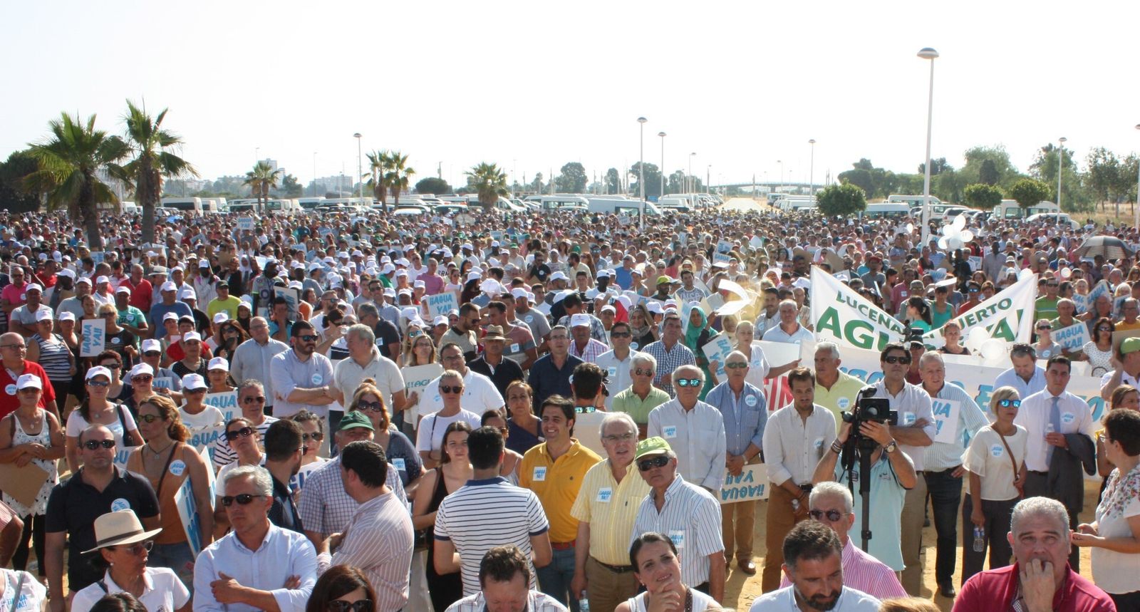Manifestación en defensa del agua.