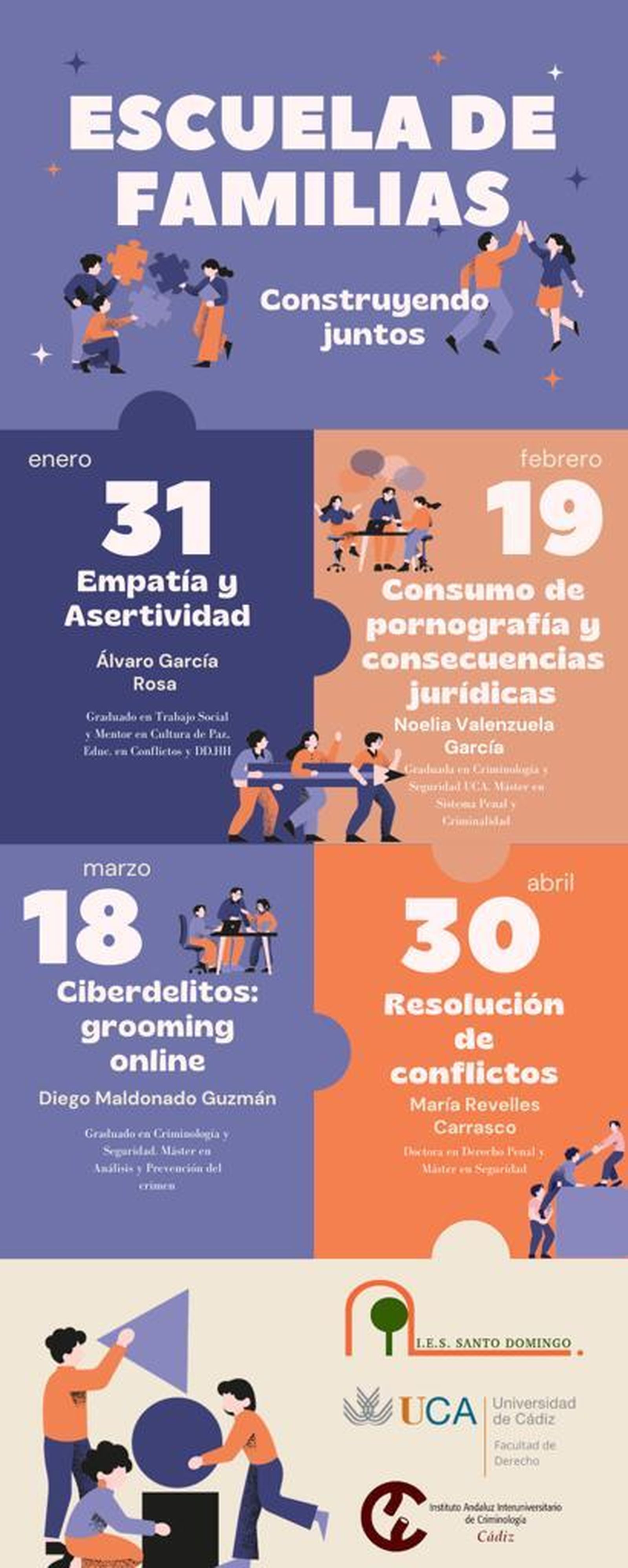 El IES Santo Domingo, en El Puerto, inaugura una Escuela de Familias.