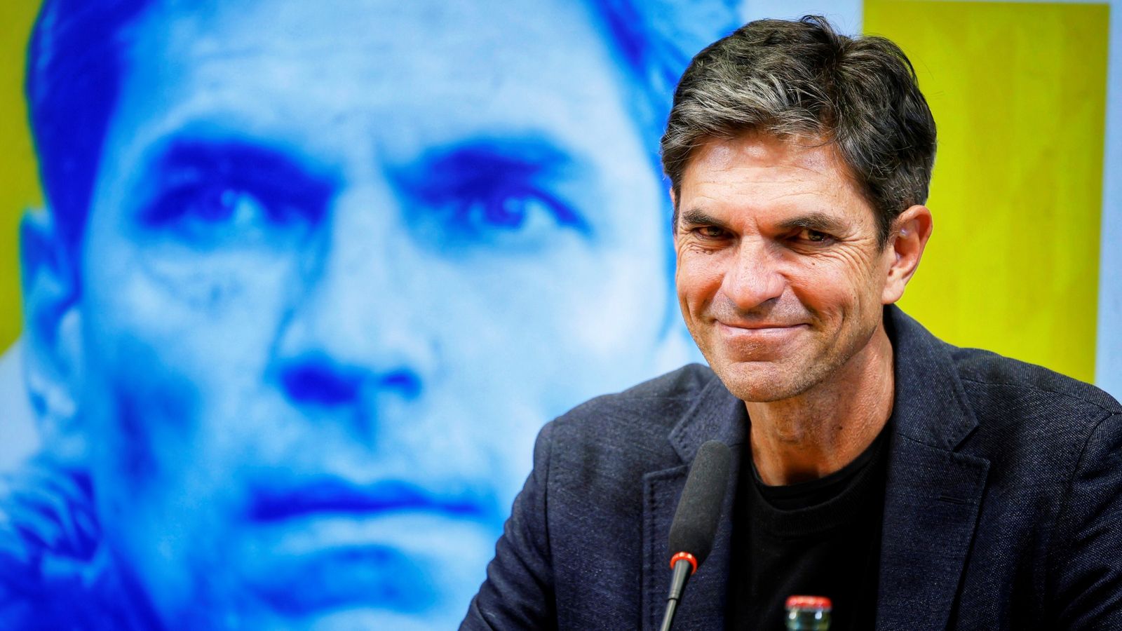 Pellegrino el día de su presentación como entrenador del Cádiz.