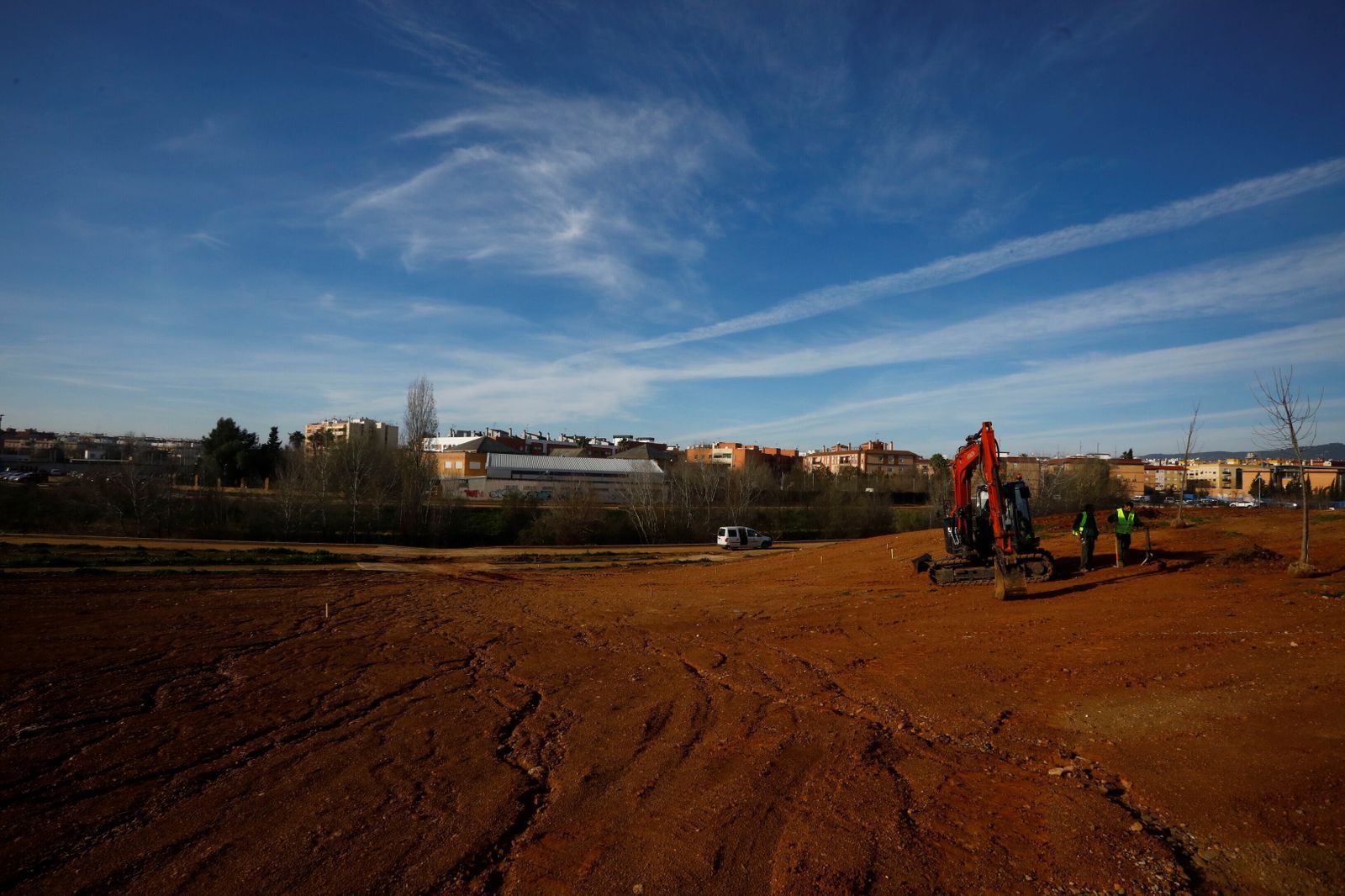Así avanzan las obras de la segunda fase del parque de Levante de Córdoba, en imágenes