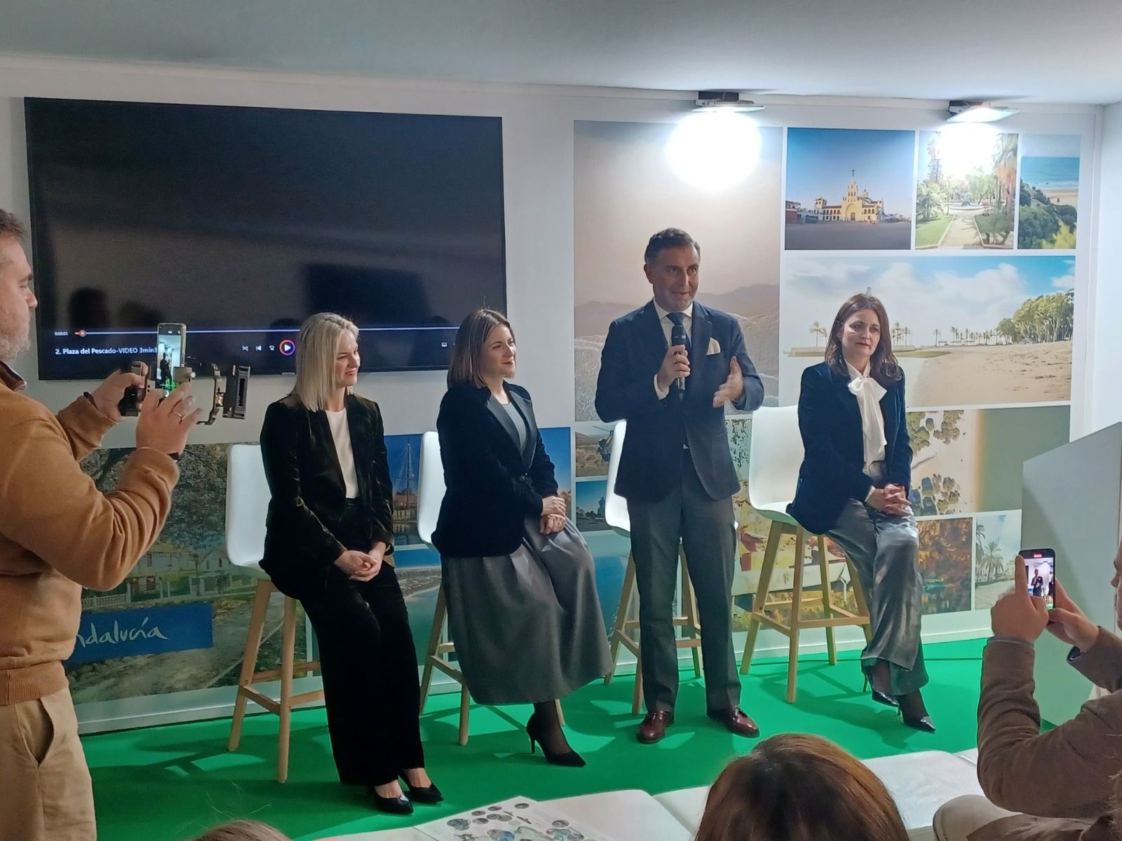 Gustavo Cuéllar presenta los atractivos de Moguer en Fitur.