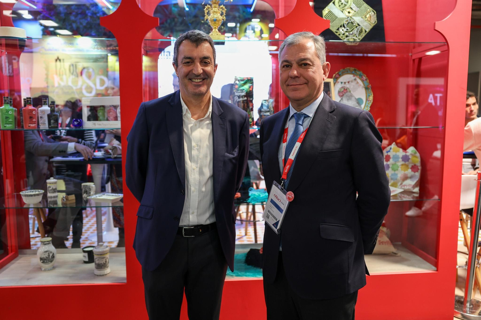 Javier Guillén y José Luis Sanz en el encuentro celebrado en Fitur.