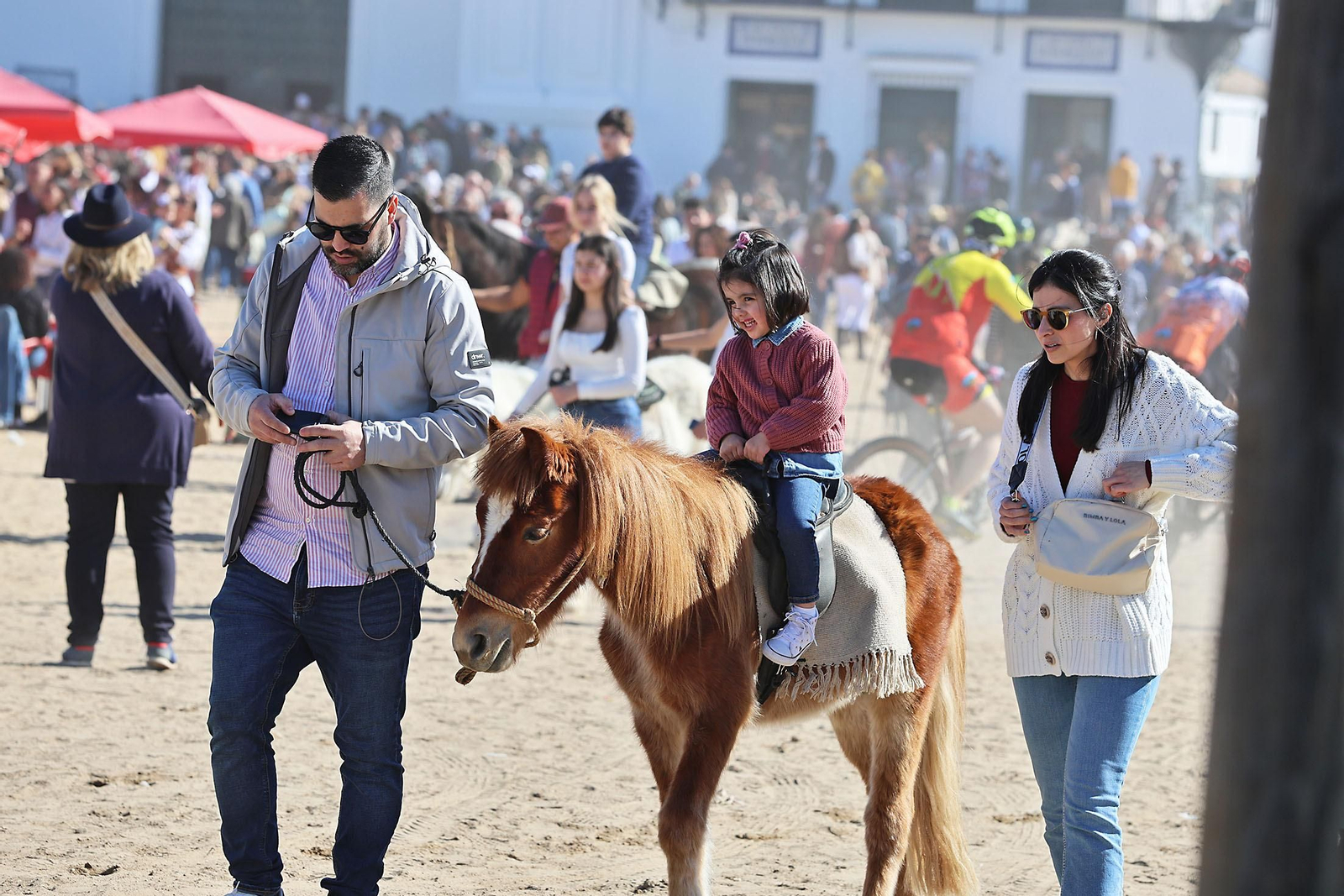 Imágenes del ambiente en la aldea del Rocío en la Candelaria 2024