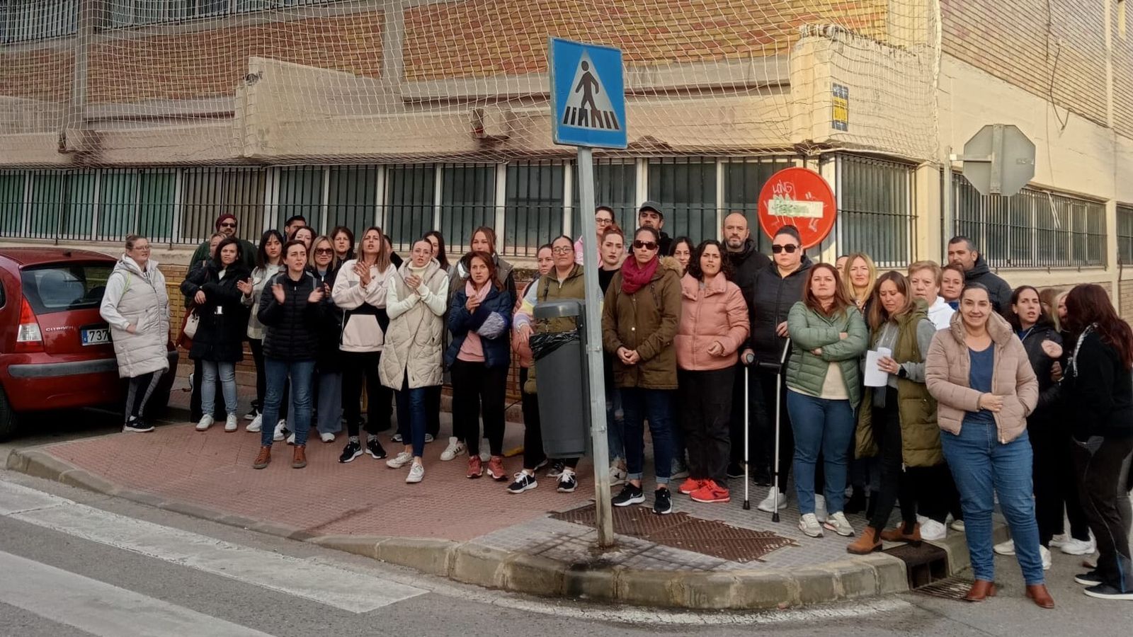 Protesta en el colegio San Ignacio de San Fernando