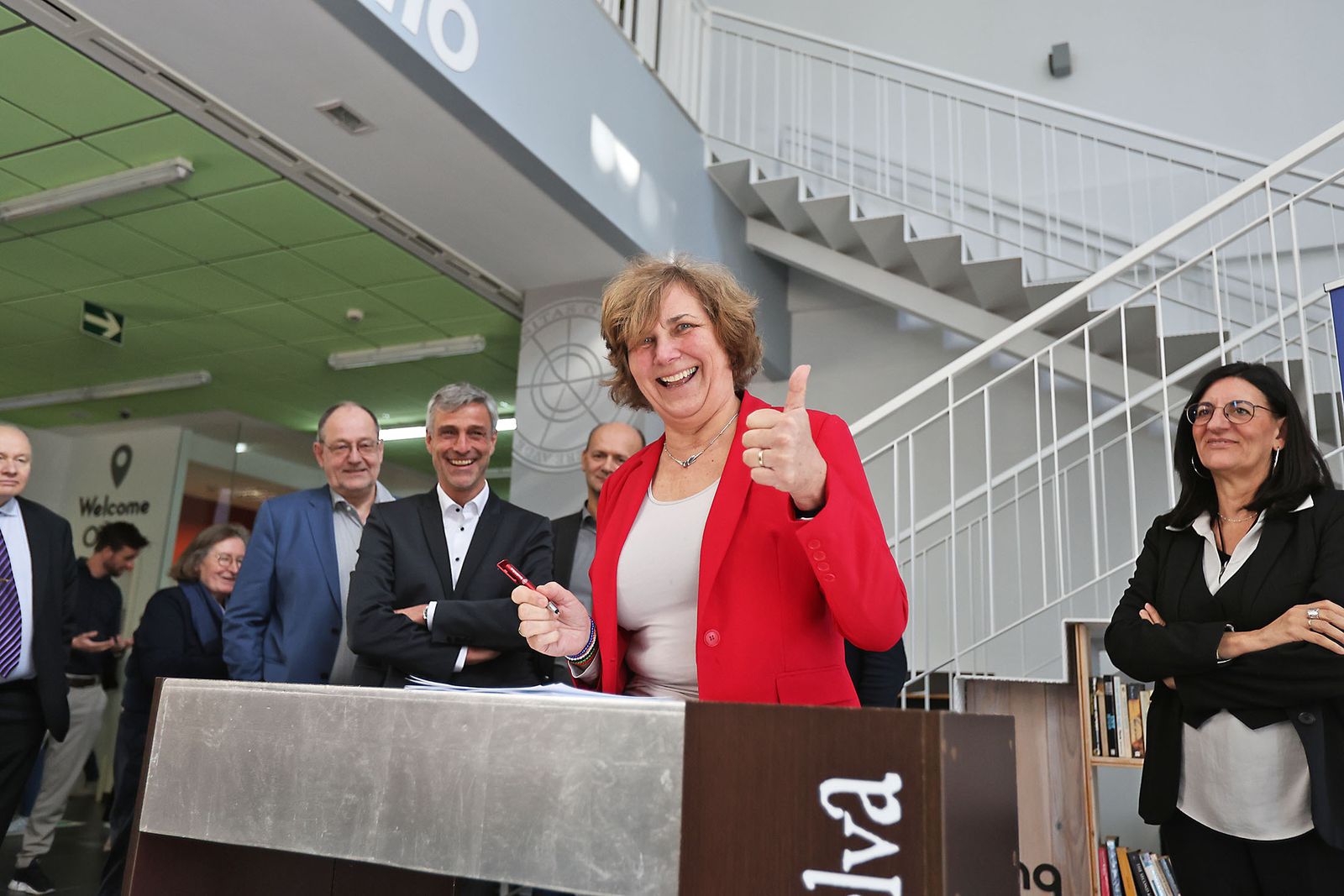 Imágenes de la firma de la Alianza Universitaria Europea PIONEER en Huelva