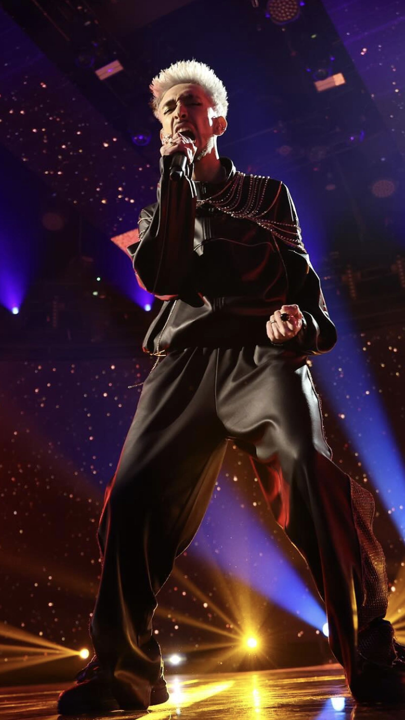 Paul Thin en el plató de 'Operación Triunfo'