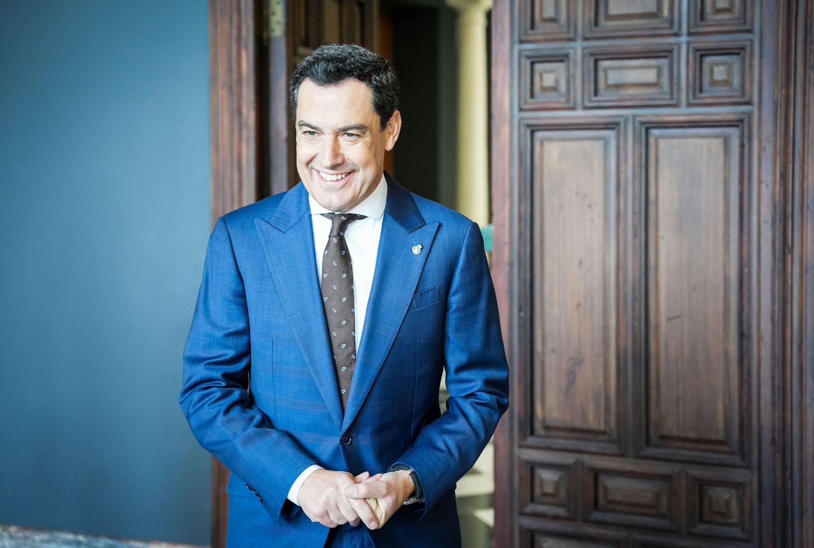 El presidente de la Junta, Juanma Moreno, en un acto el pasado lunes.