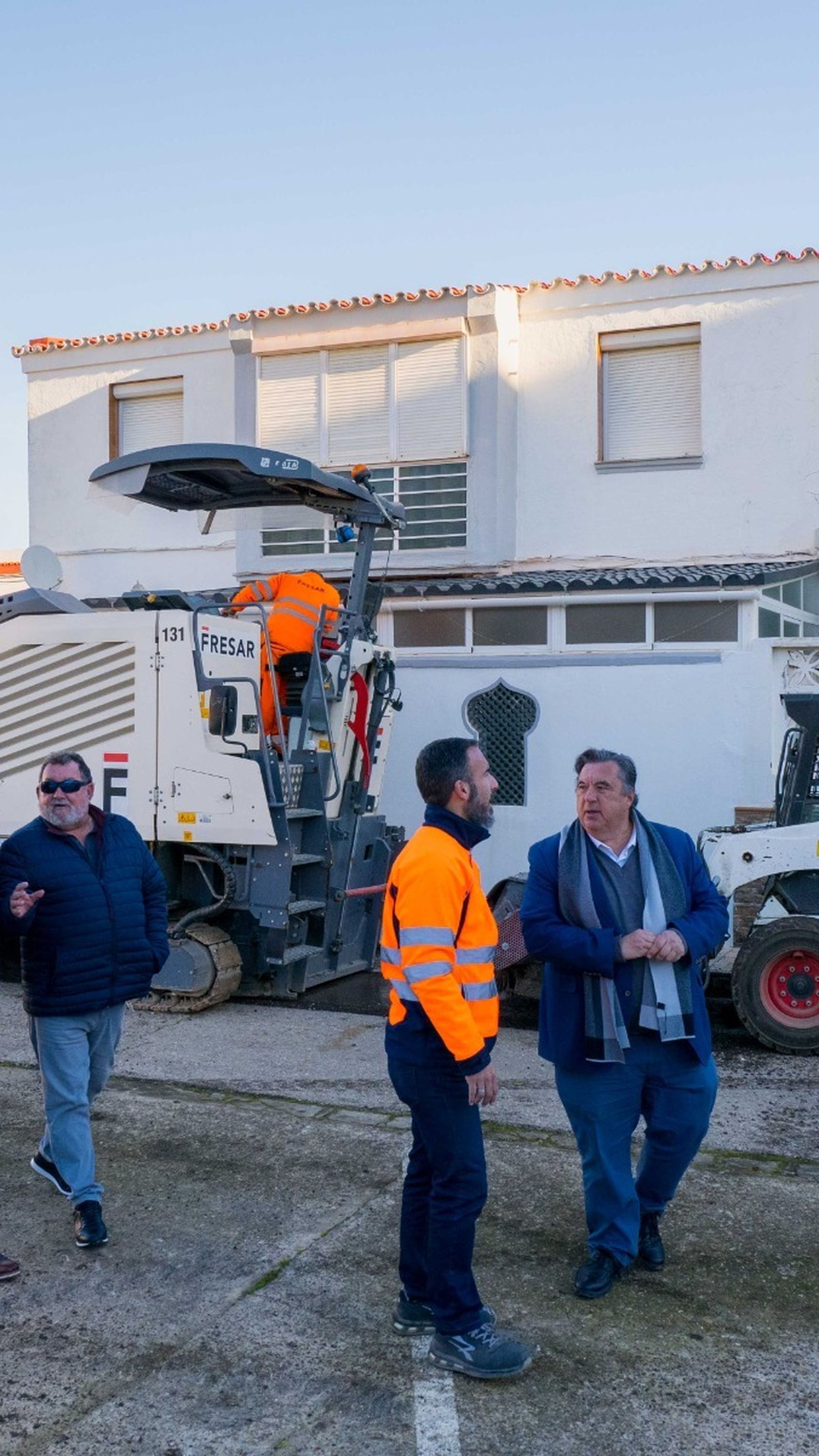 Primeros trabajos del plan de asfaltado en San Fernando.