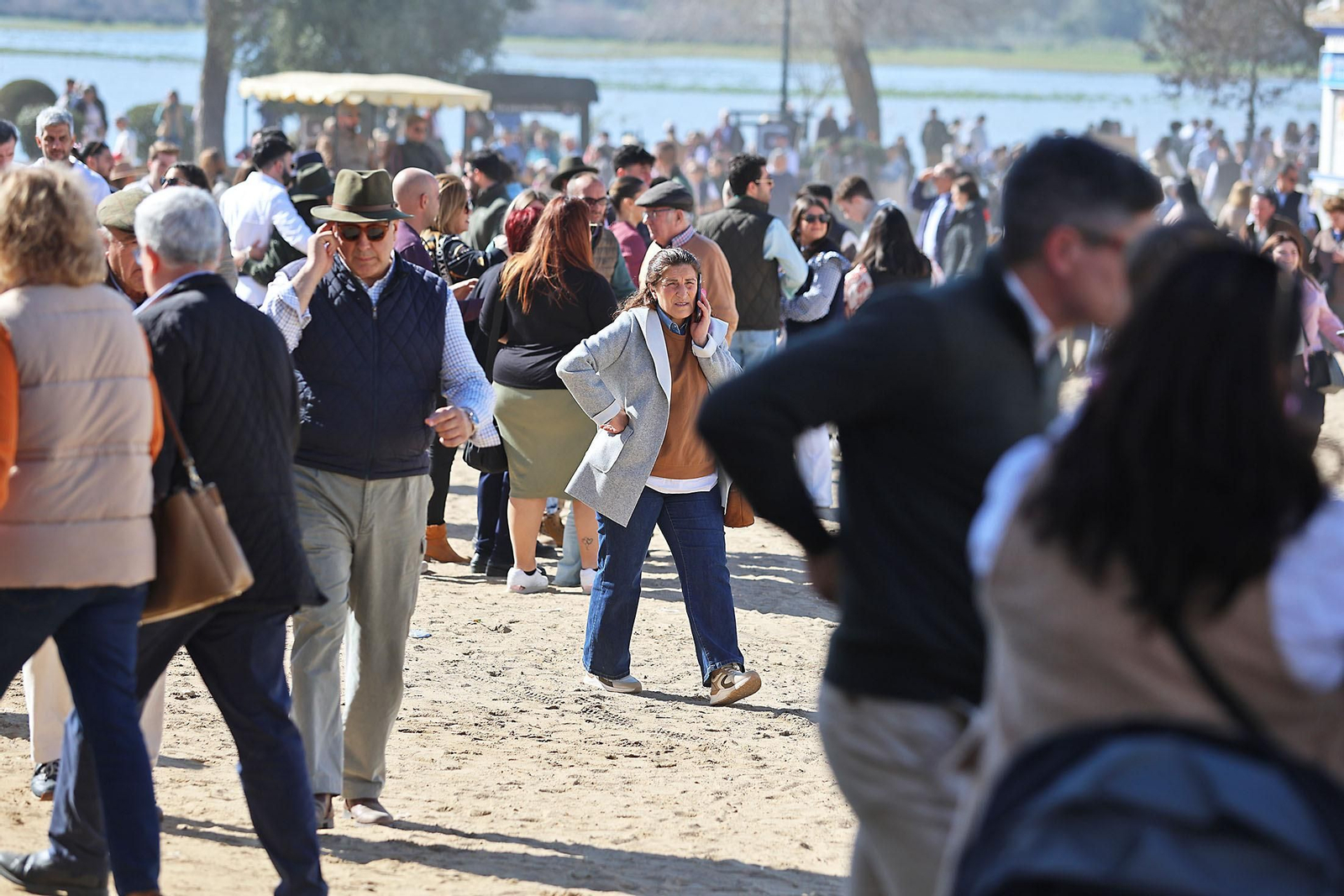 Imágenes del ambiente en la aldea del Rocío en la Candelaria 2024