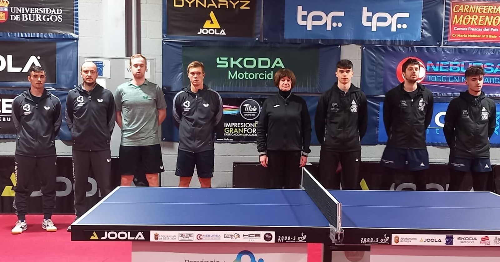 Los palistas que protagonizaron el Universidad de Burgos - Cajasur Priego.