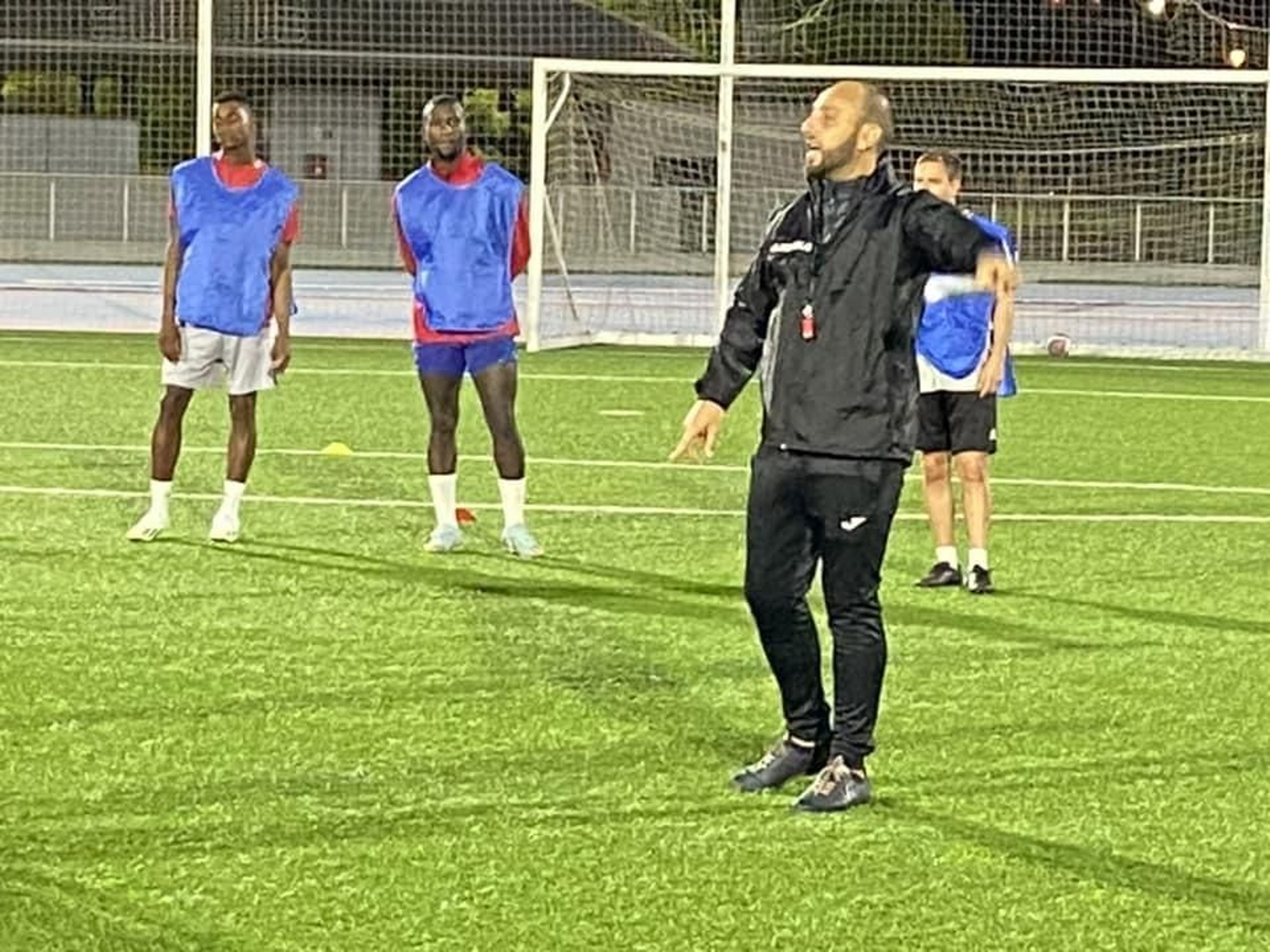 Álvaro Rodríguez, en su primer entrenamiento en Marbella