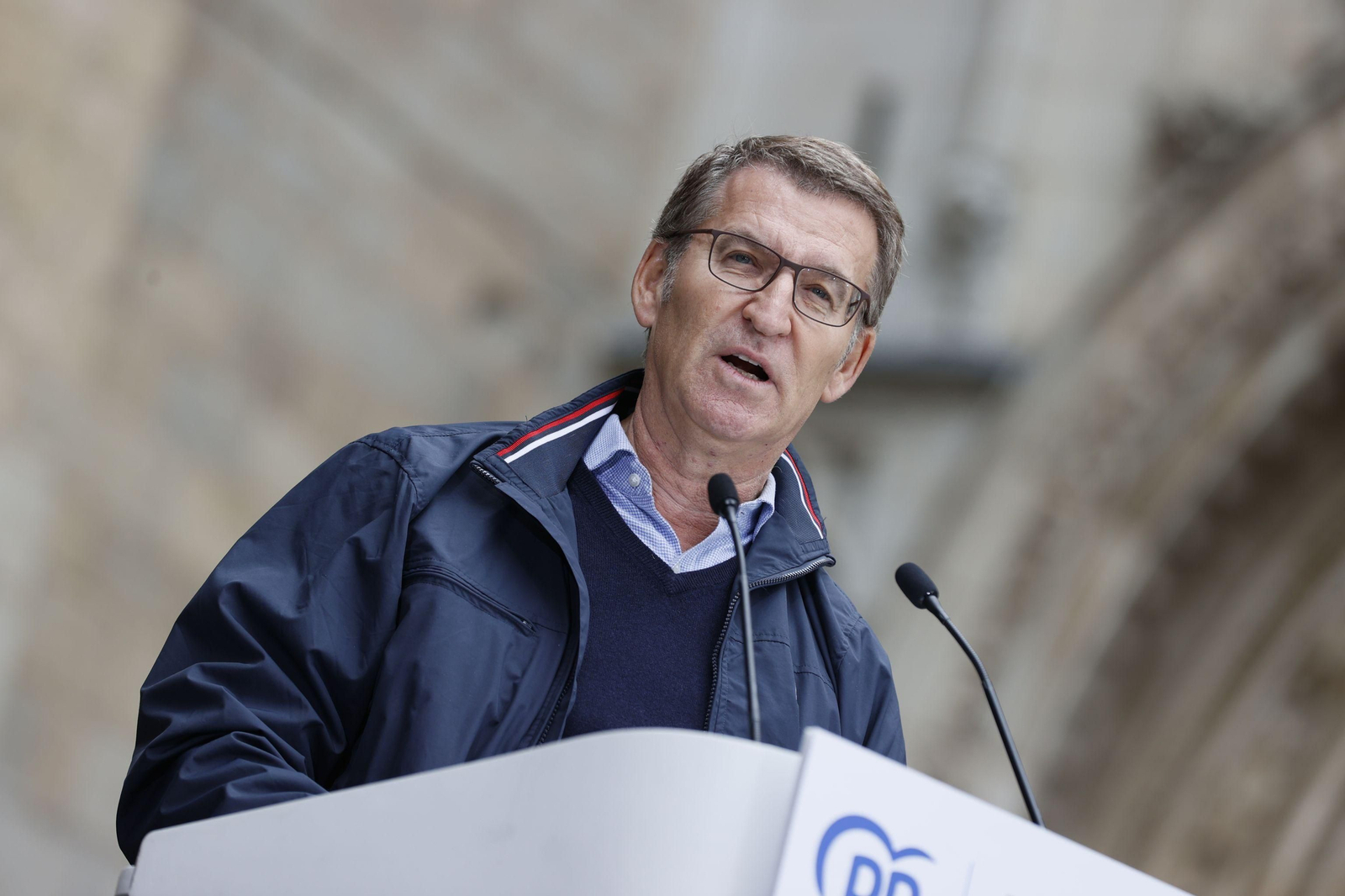 Alberto Núñez Feijóo, este domingo en Toledo