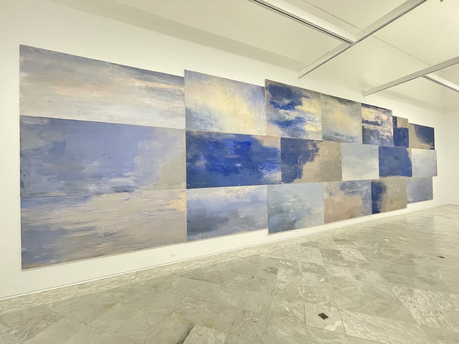 Obra de Carmen Laffón en la exposición ‘Devenir pintura’.