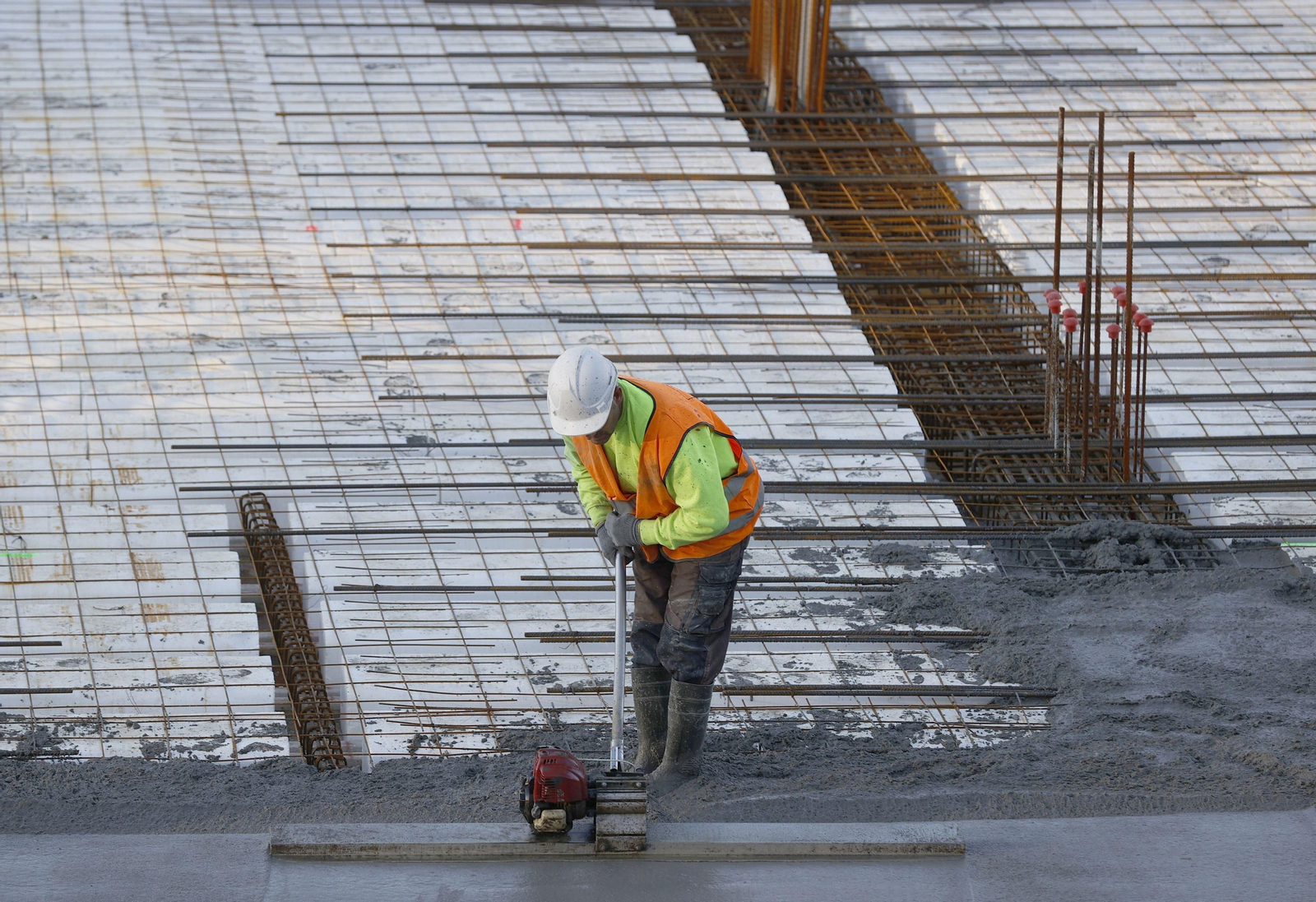 Un trabajador de la construcción en Córdoba.