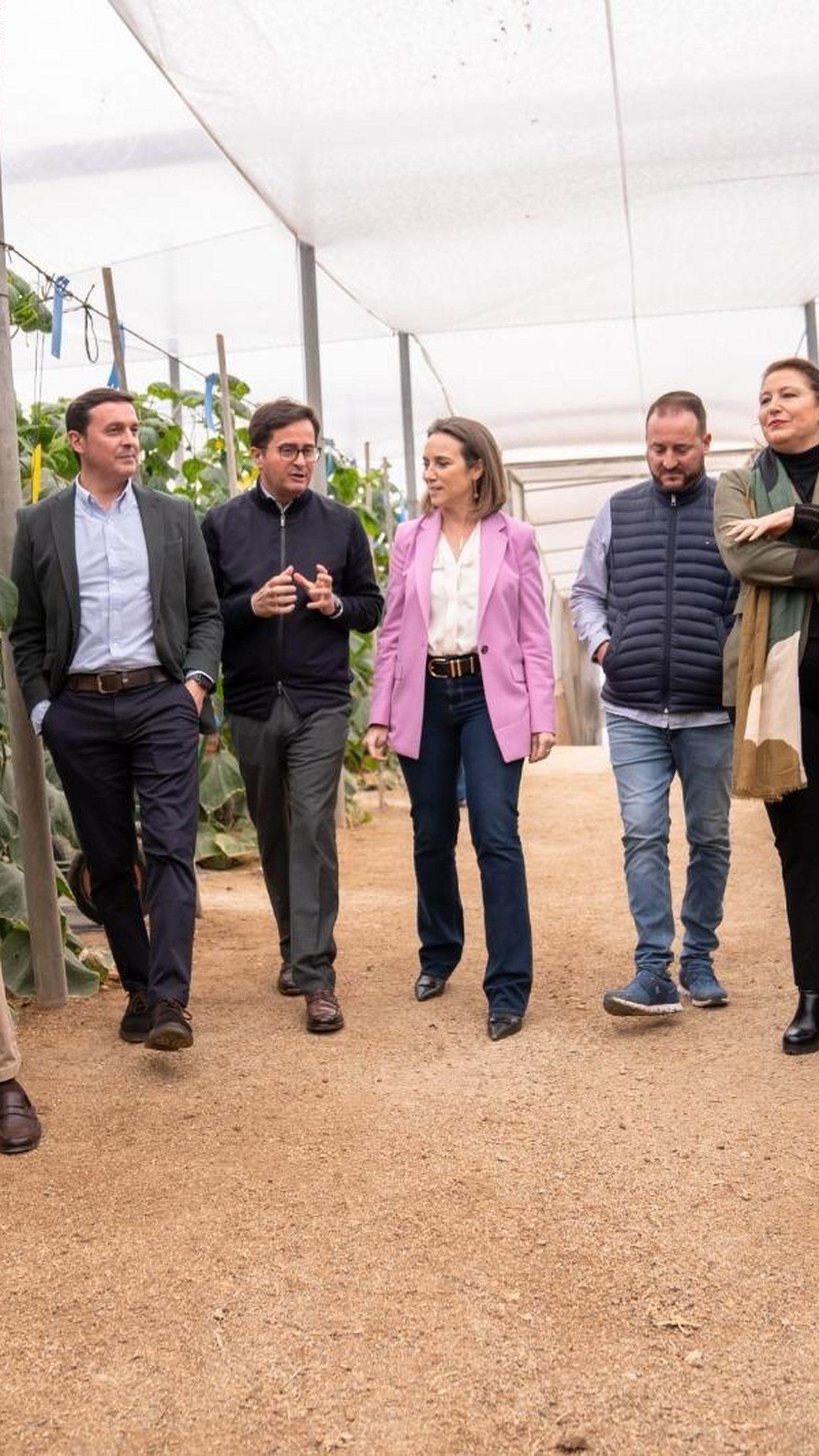Cuca Gamarra realizó esta mañana un recorrido por ls