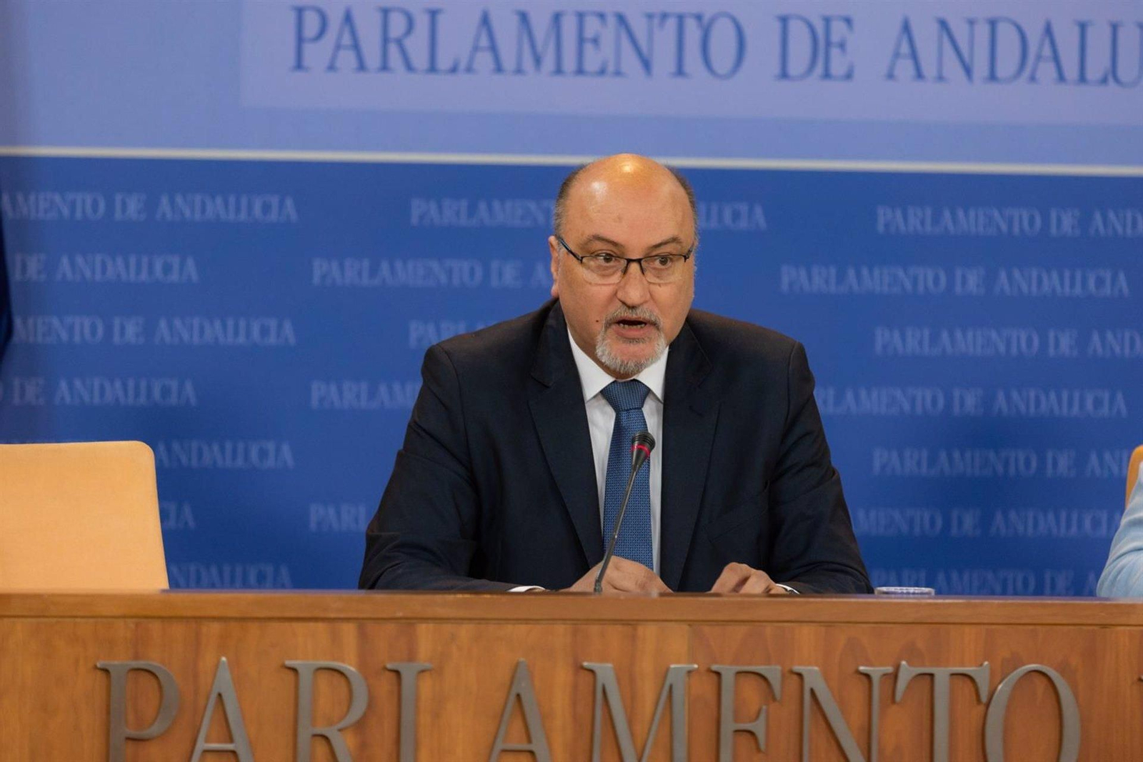 El portavoz adjunto de Vox en el Parlamento de Andalucía y portavoz en la Comisión de Fomento, Ordenación del Territorio y Vivienda, Ricardo López Olea