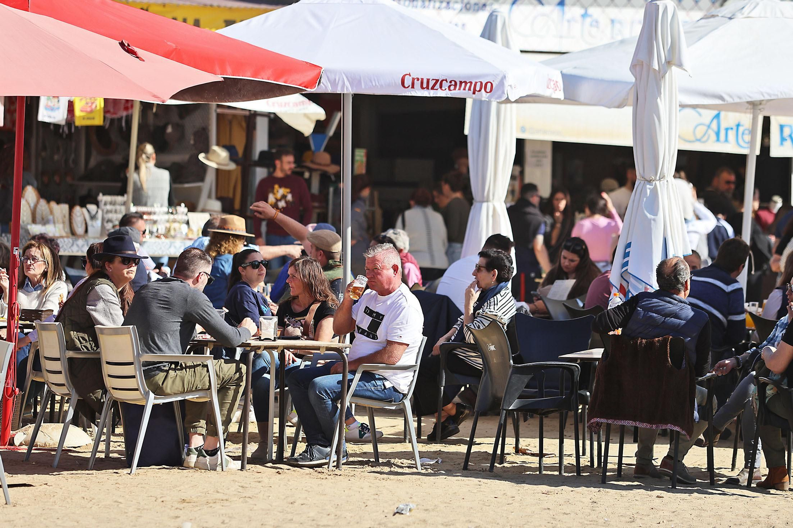 Imágenes del ambiente en la aldea del Rocío en la Candelaria 2024