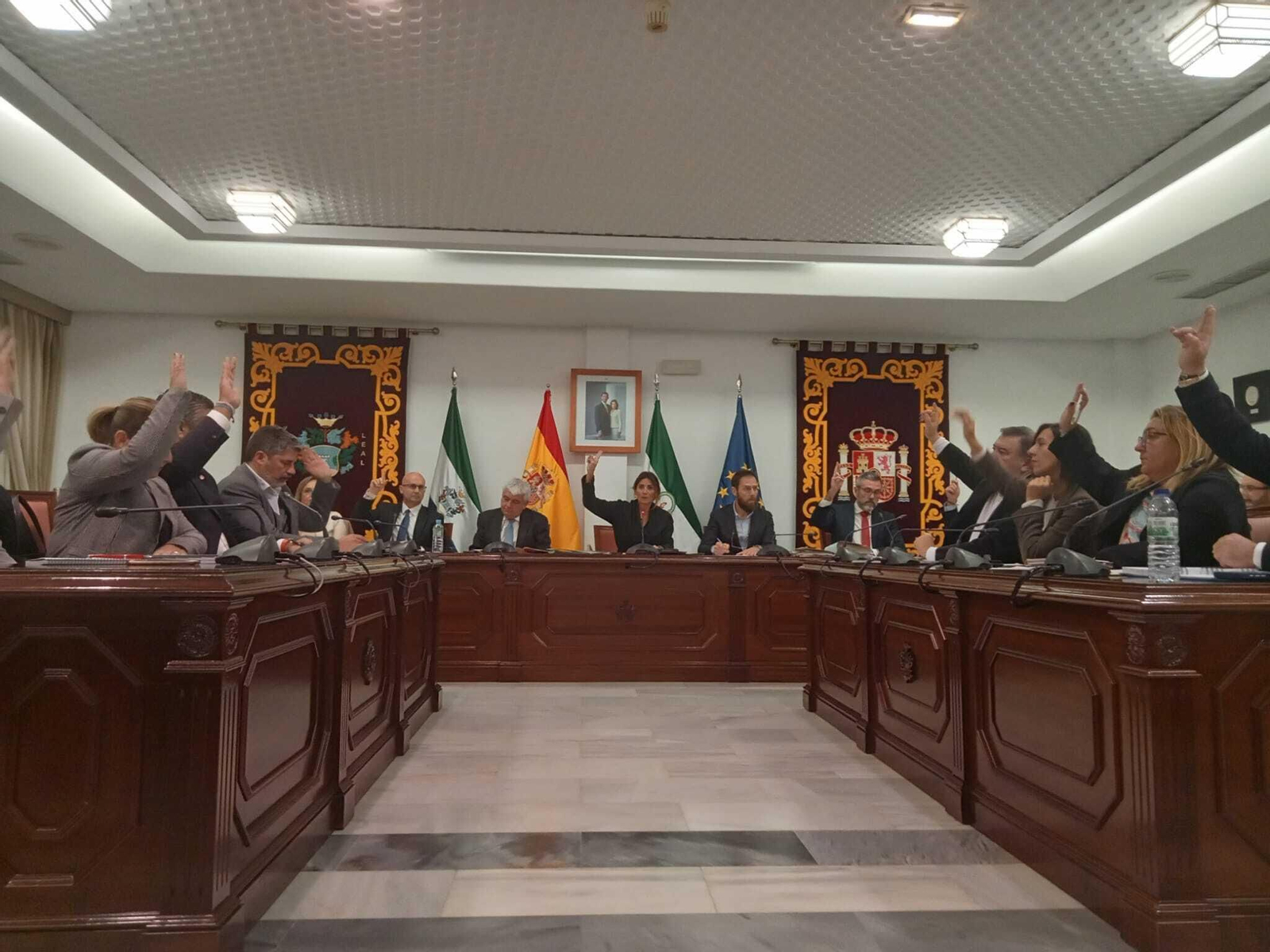 Una votación del Pleno celebrado este miércoles.