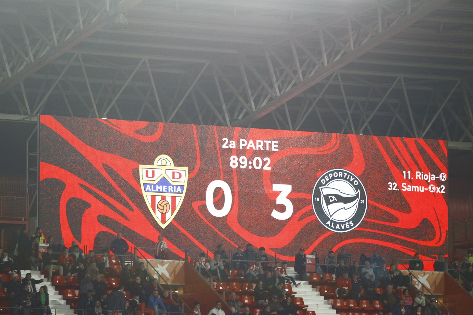 Imágenes del partido U.D. Almería-Deportivo Alavés