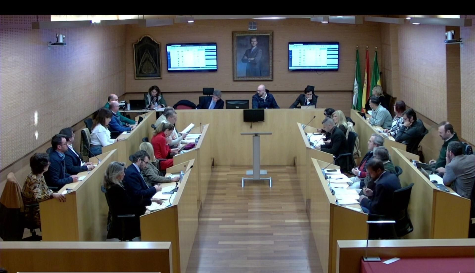 Una imagen del pleno ordinario de este viernes en El Pueto.