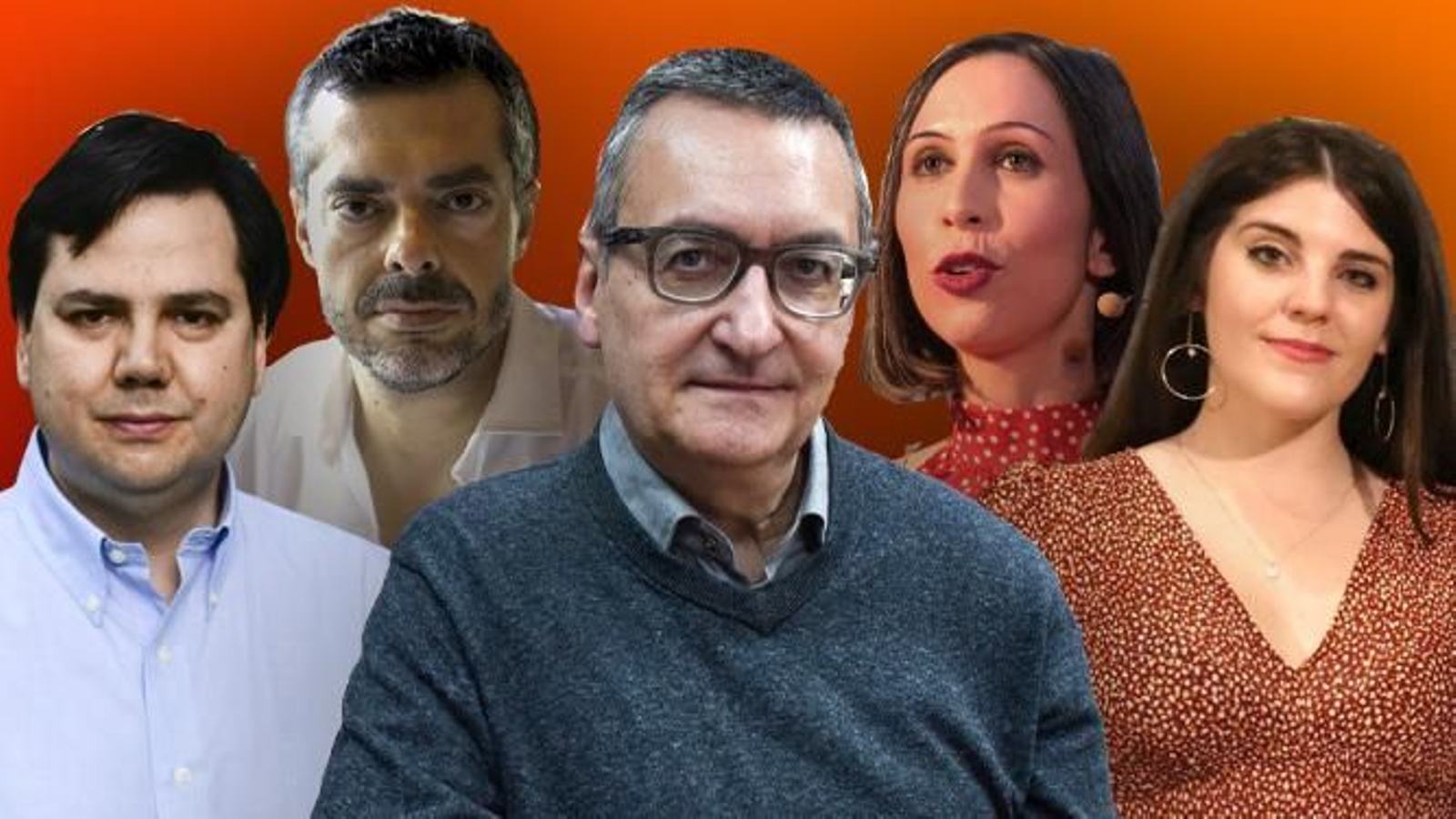 José Luis Rey, Joaquín Pérez Azaustre, Salvador Gutiérrez Solís, Ana Castro y Estefanía Cabello.