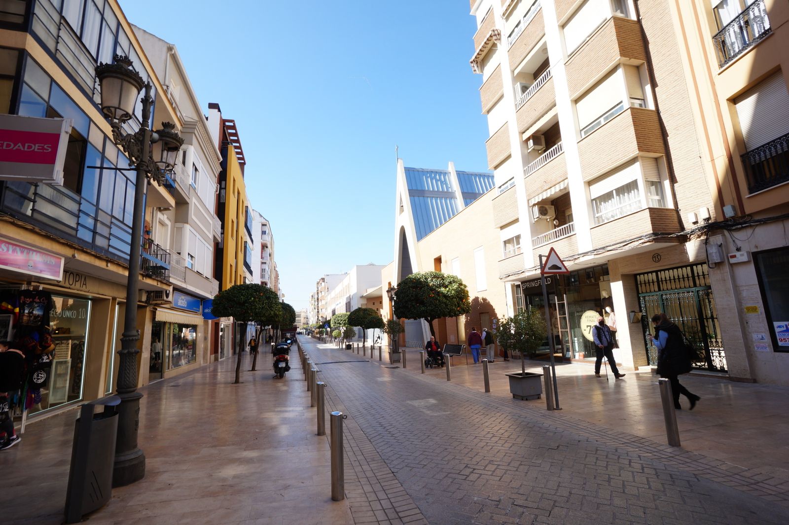 Actividad en el centro de Puente Genil.