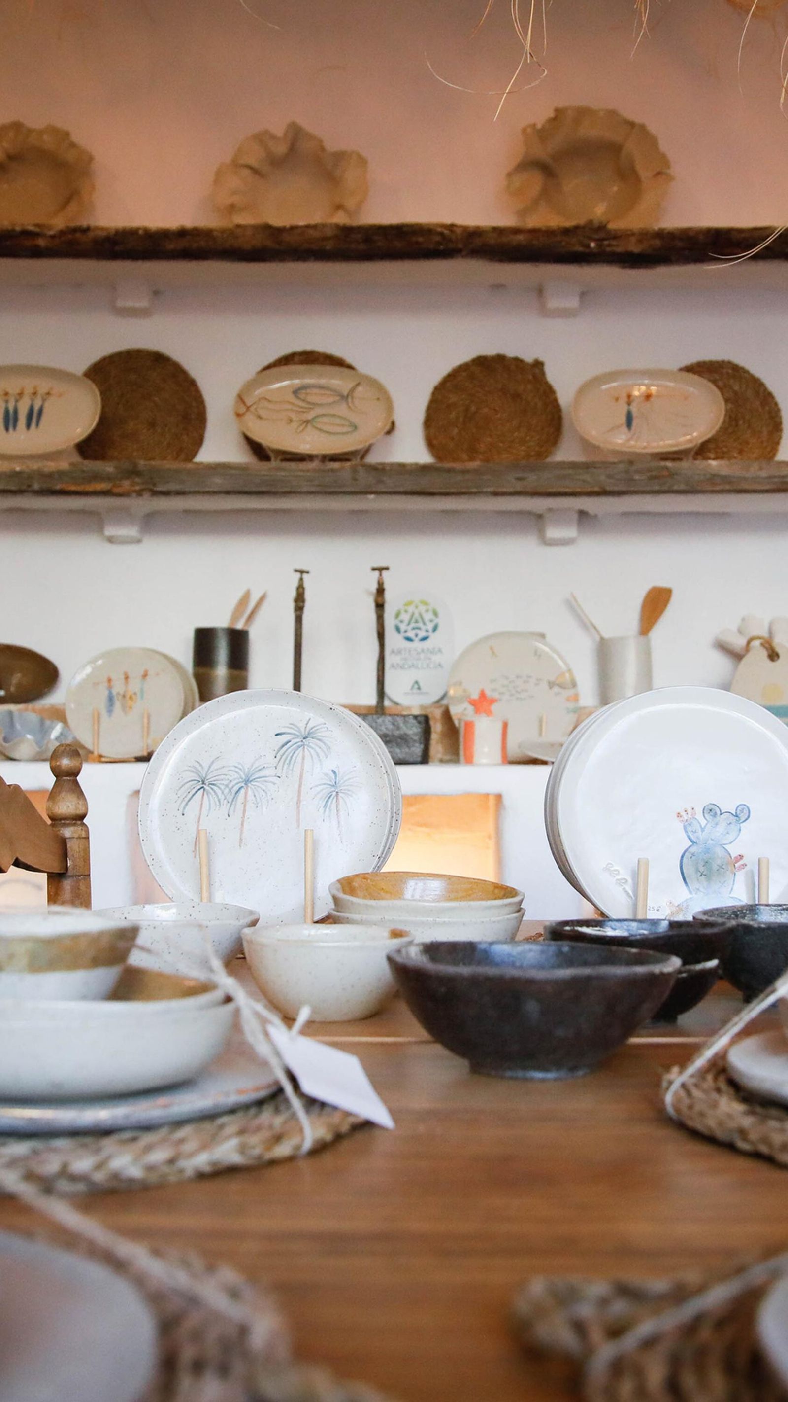 Piezas de la tienda.