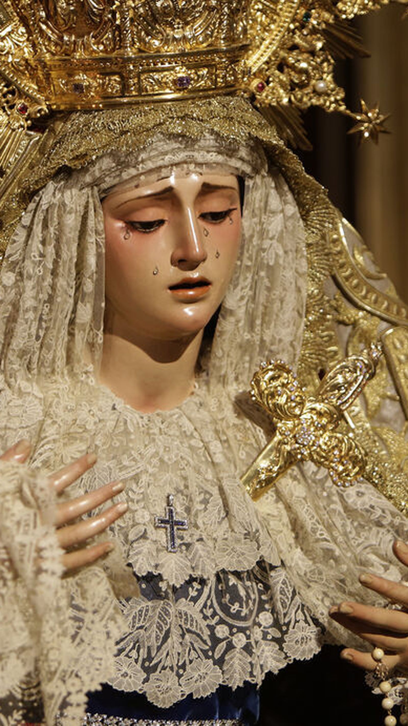 La Virgen de la Angustia estará en besamanos