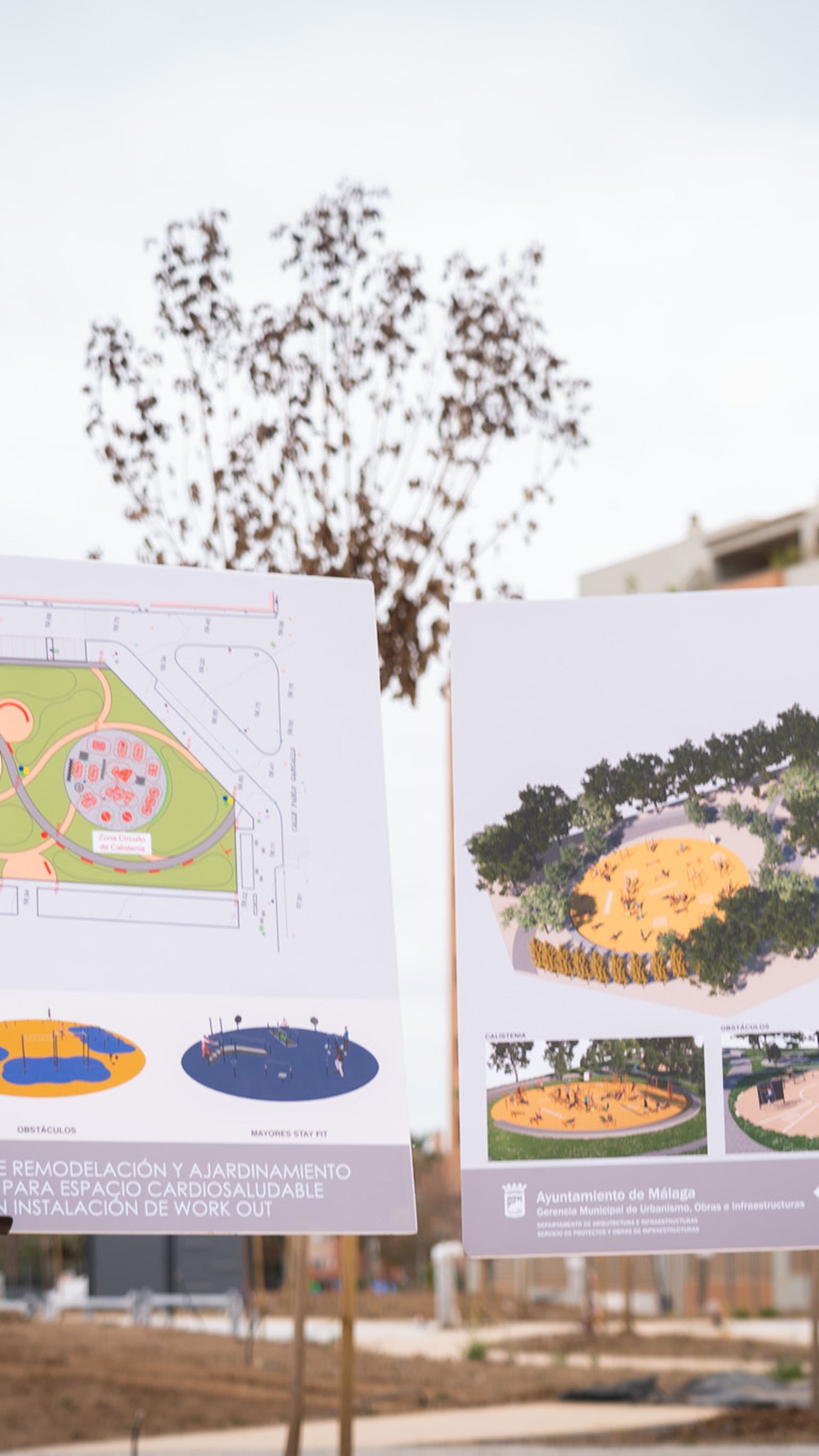 Detalles del proyecto del nuevo parque de Teatinos.