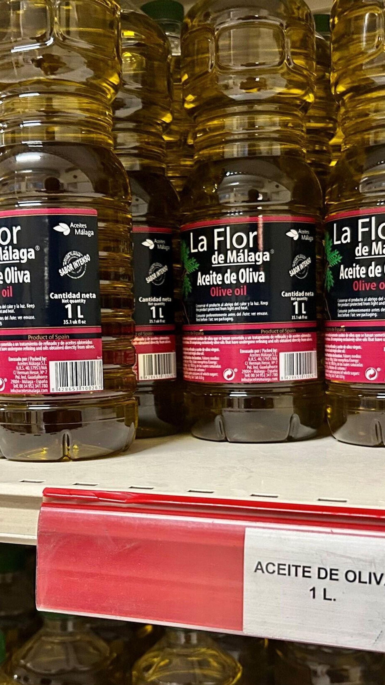 Los precios raramente supera el euro, como es el caso del aceite de oliva, que no llega a dos.