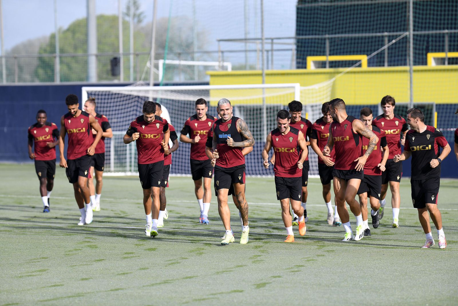 Un entrenamiento del Cádiz.