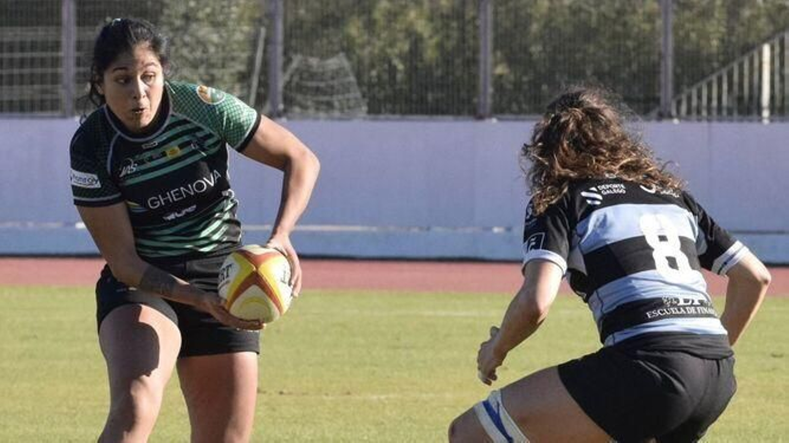 Una imagen del partido entre el Ghenova Cocos y el Crat Residencia Rialta.