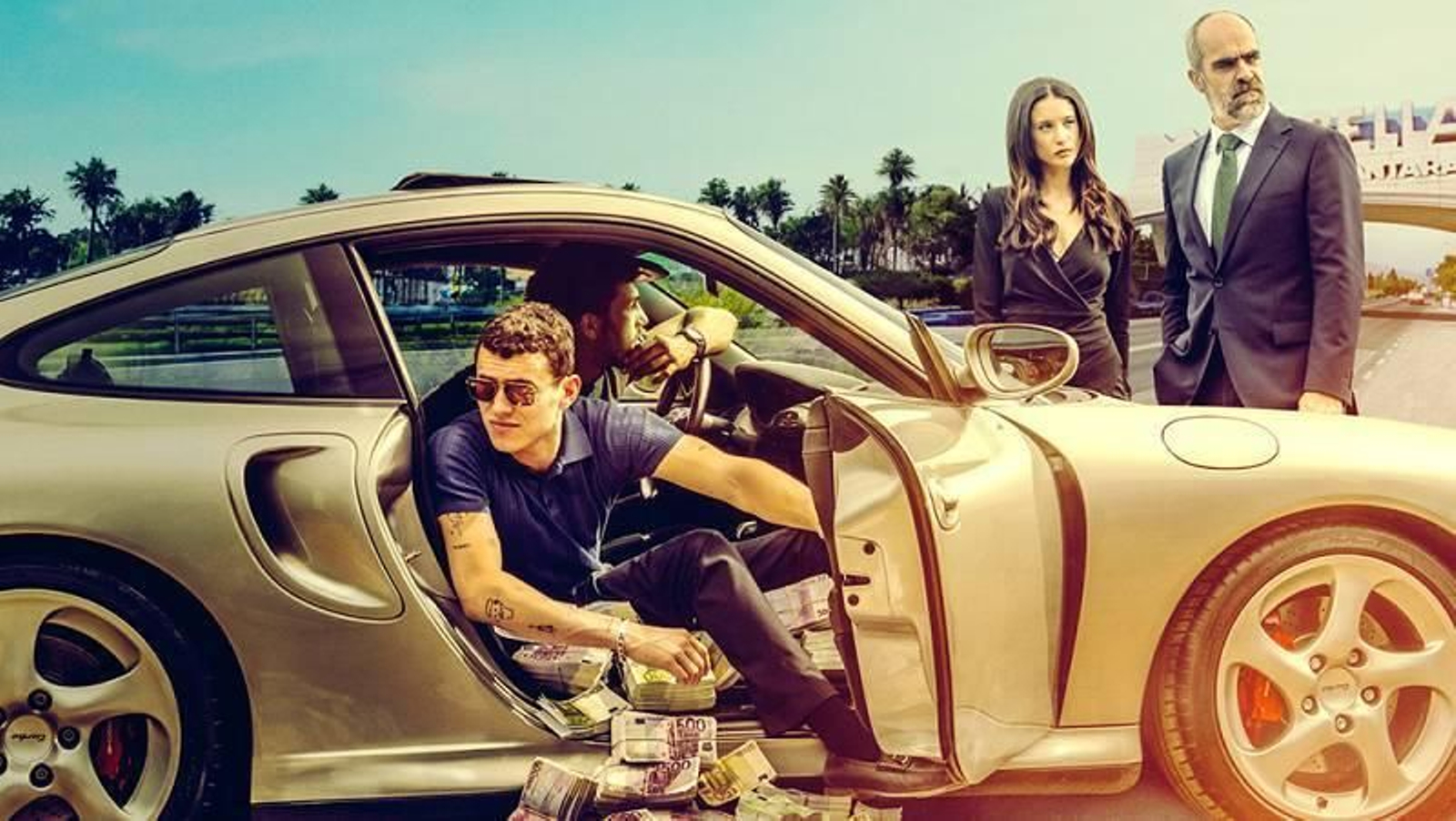 Piper, Pedraza y Tosar en una imagen promocional del filme.