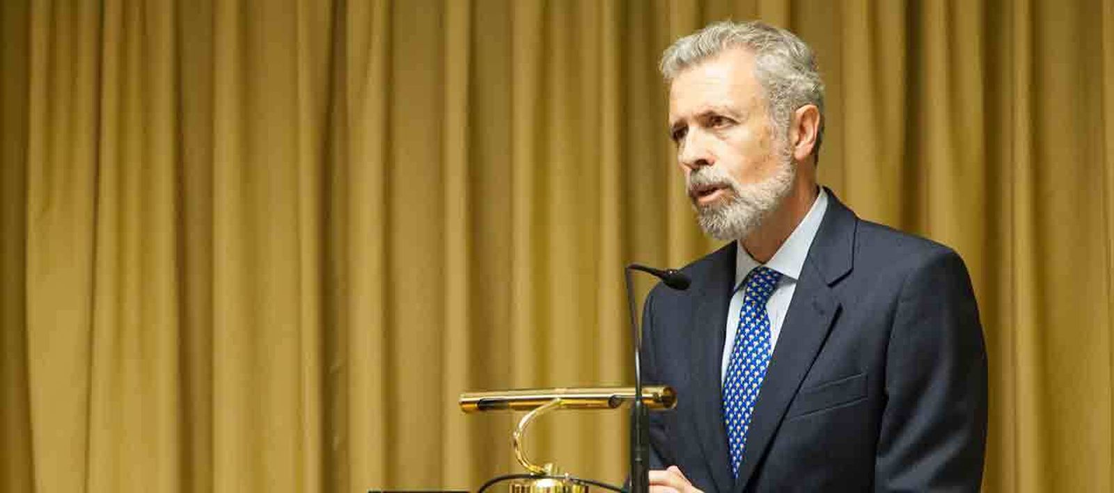 Vicente Cortés, en su intervención tras recibir el premio.