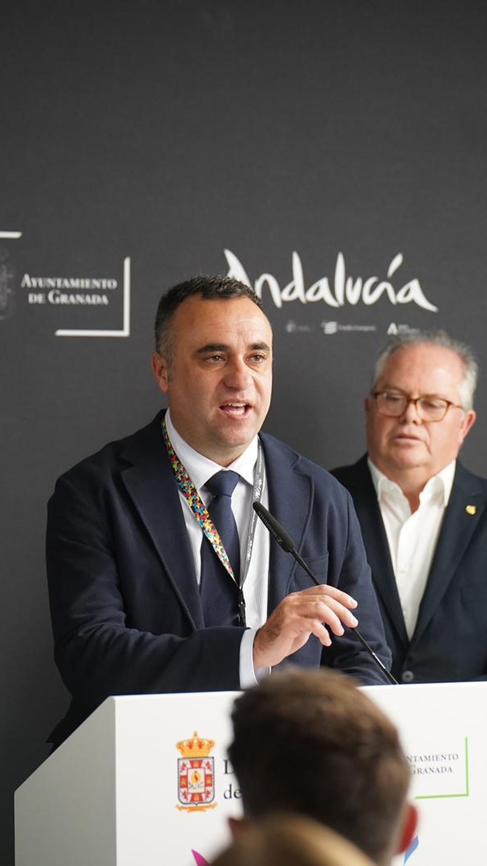 Francis Rodríguez, presidente de la Diputación de Granada presentó el recorrido de la Vuelta en Granada.
