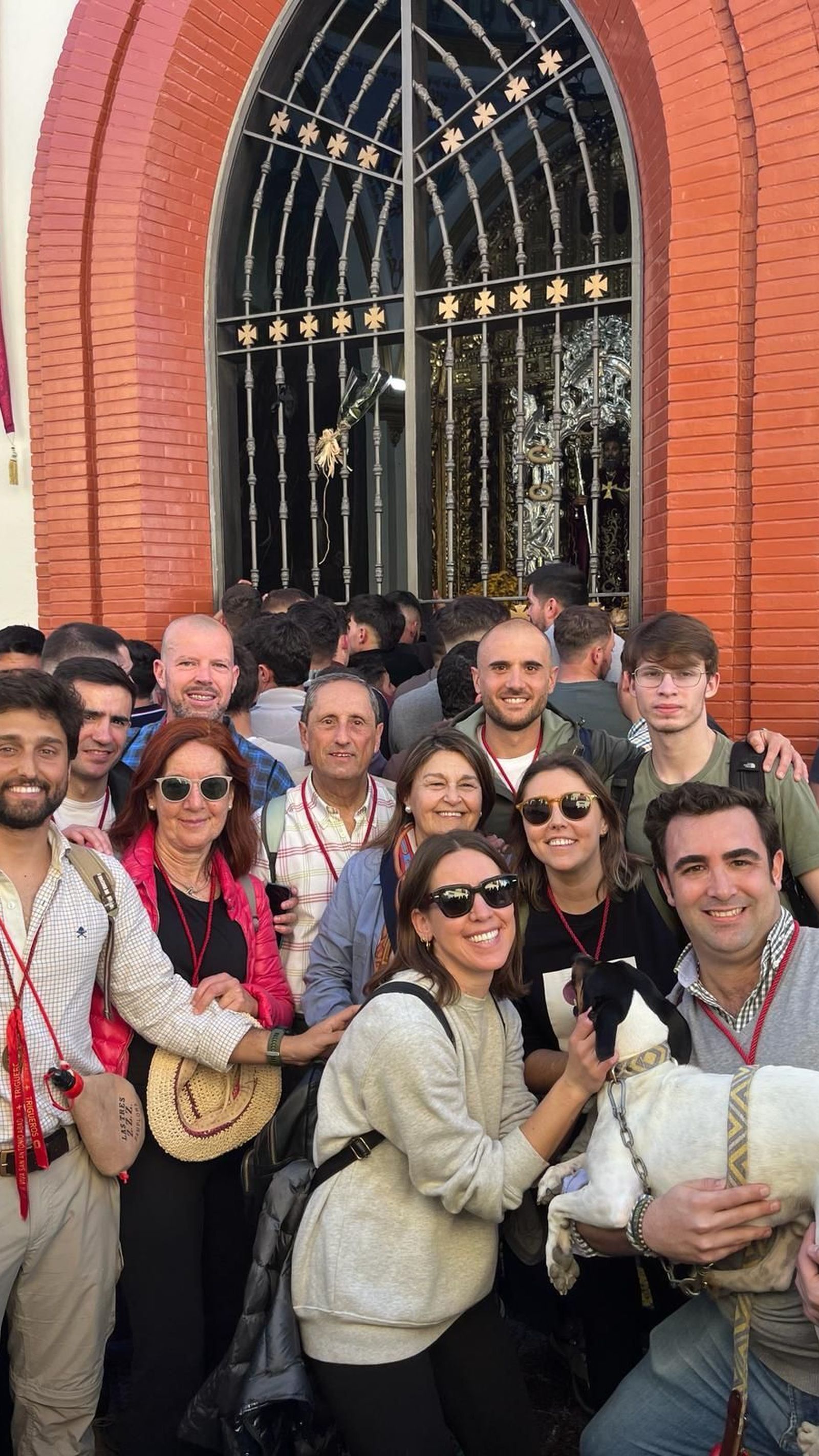 Los peregrinos a su llegada a Trigueros