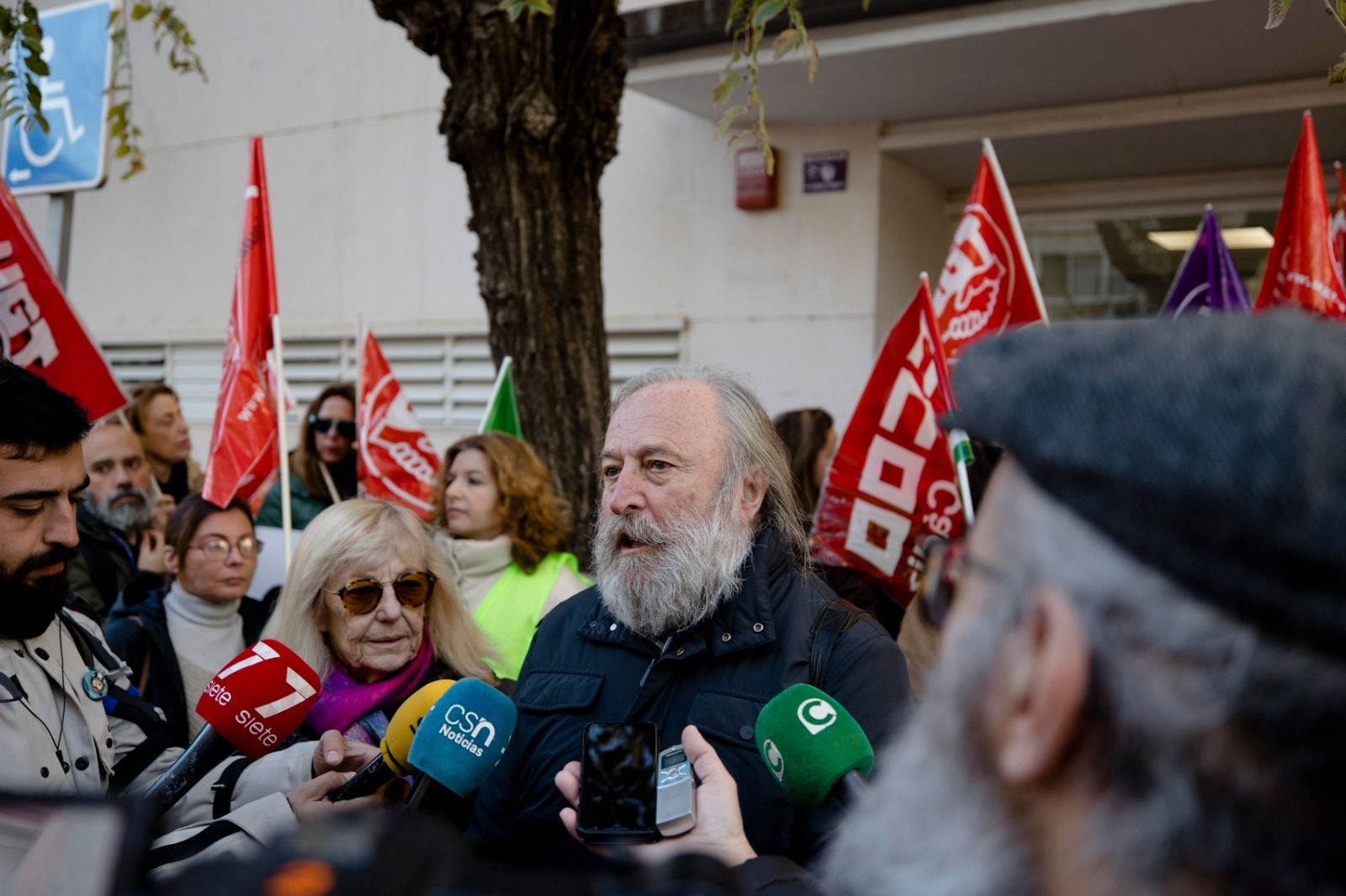 Antonio Vergara, uno de los portavoces de la Marea Blanca Gaditana.