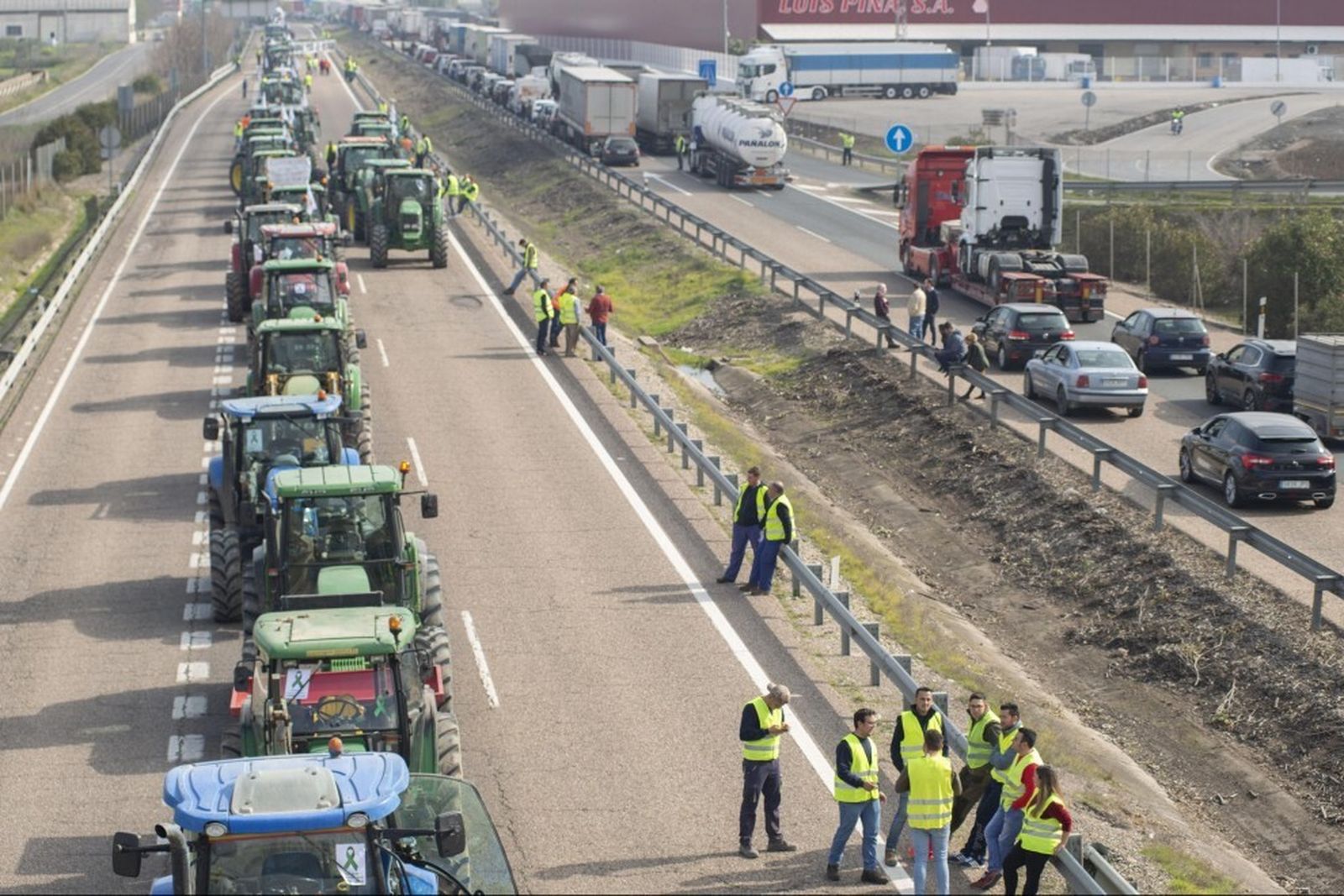 Movilización de agricultores jiennenses.