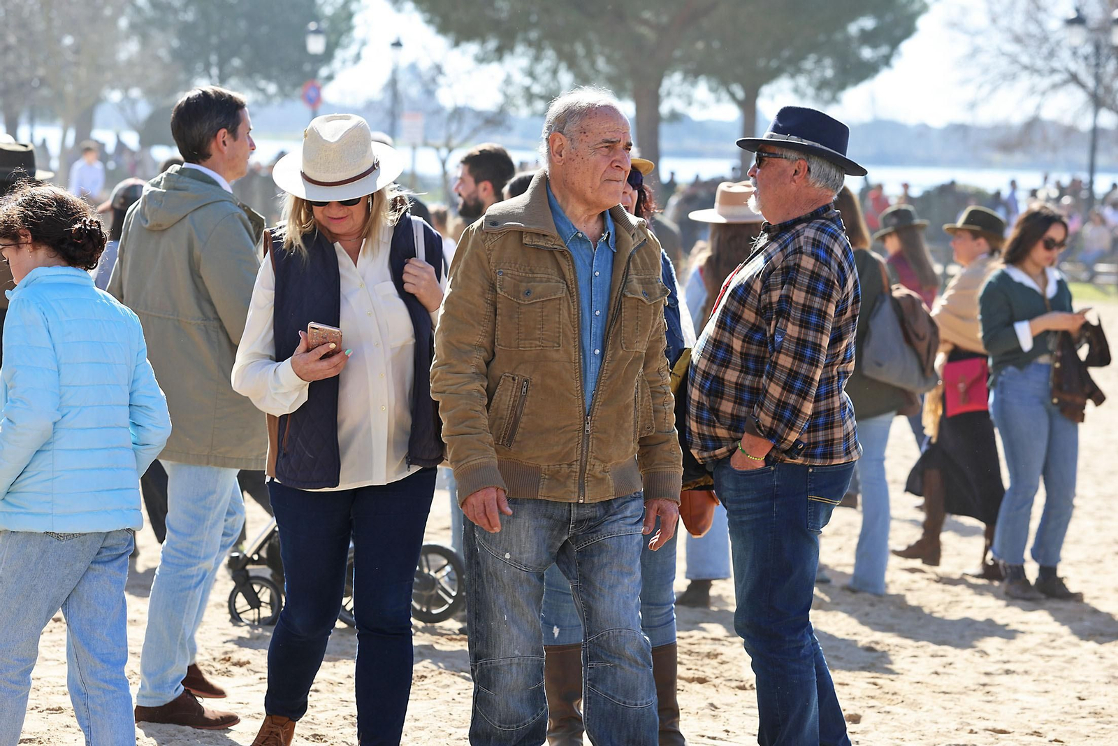 Imágenes del ambiente en la aldea del Rocío en la Candelaria 2024