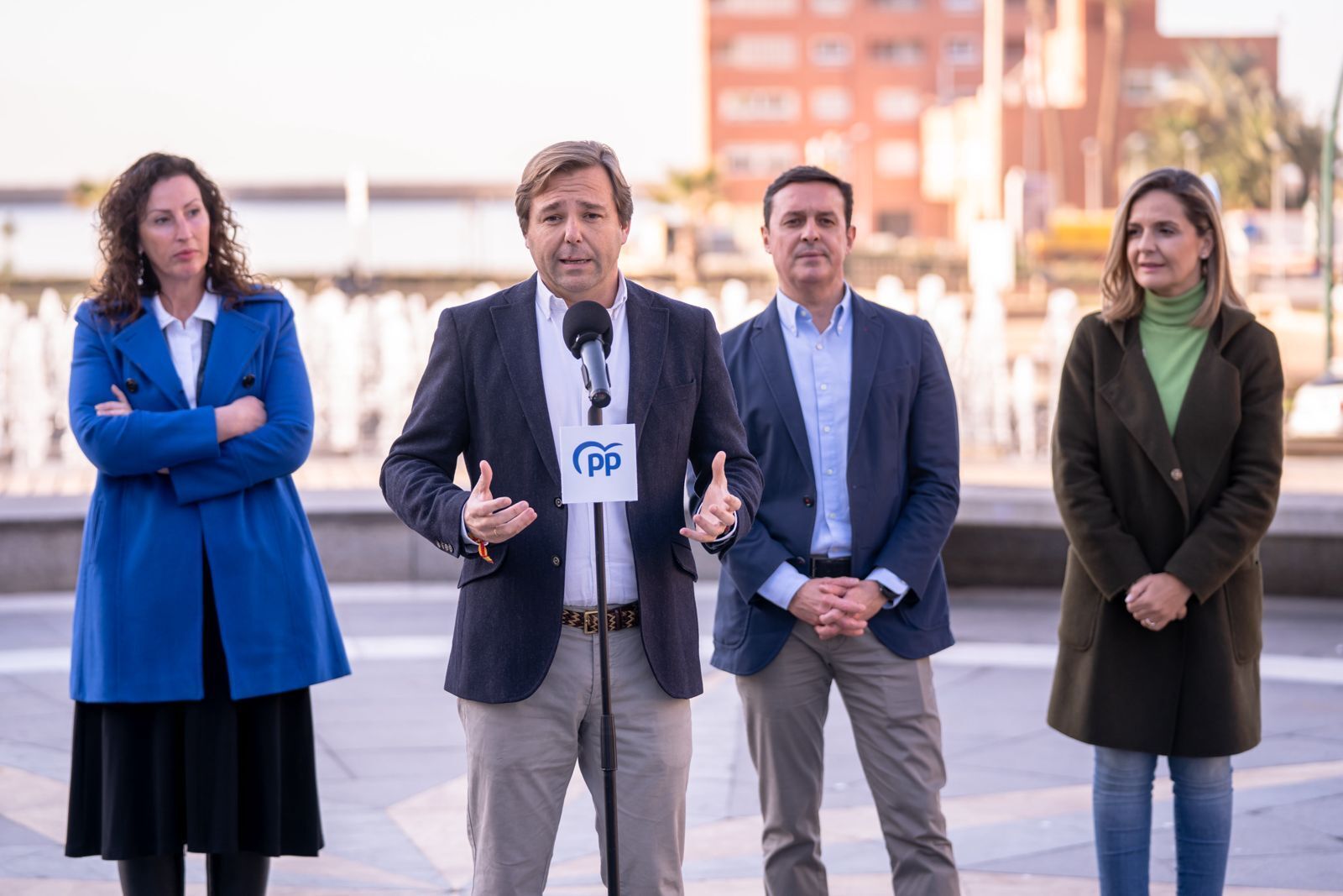 Rueda de prensa en Almería.