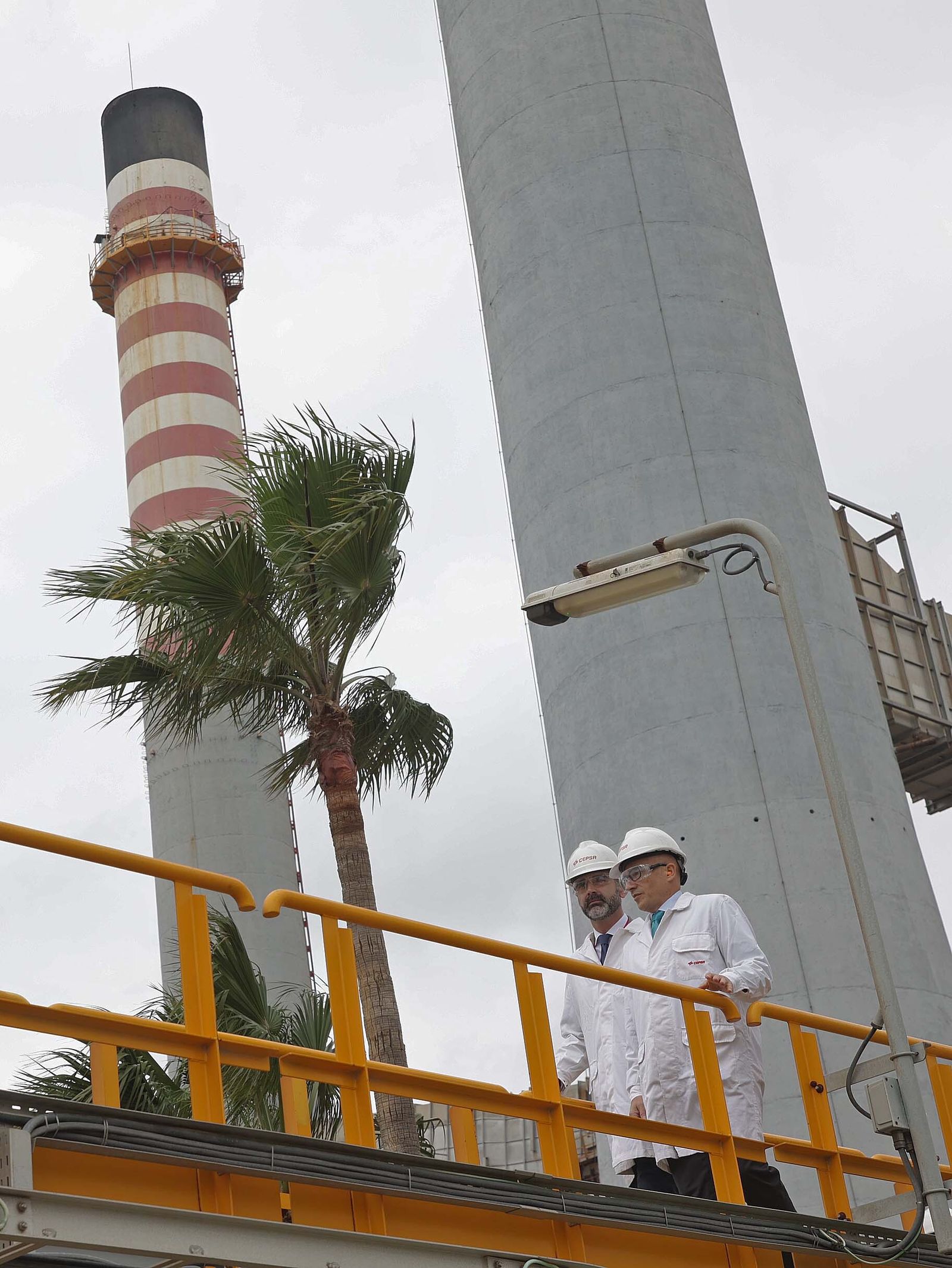 Imágenes de la inauguración de la nueva planta de reutilización de agua de Cepsa