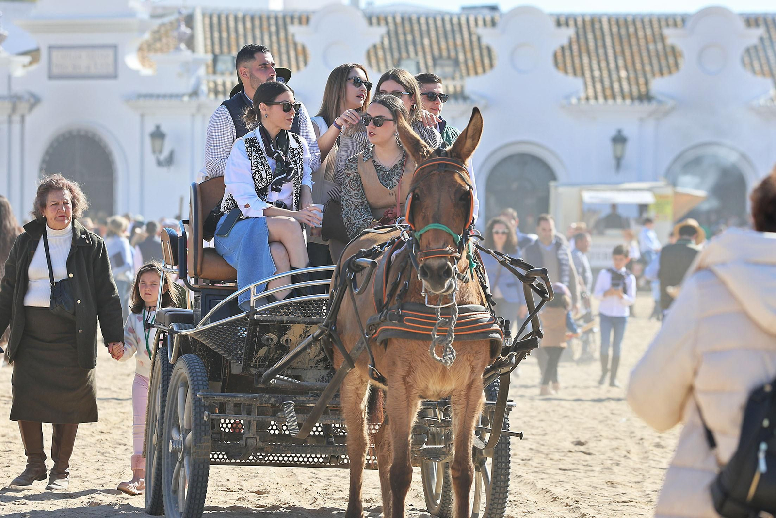 Imágenes del ambiente en la aldea del Rocío en la Candelaria 2024