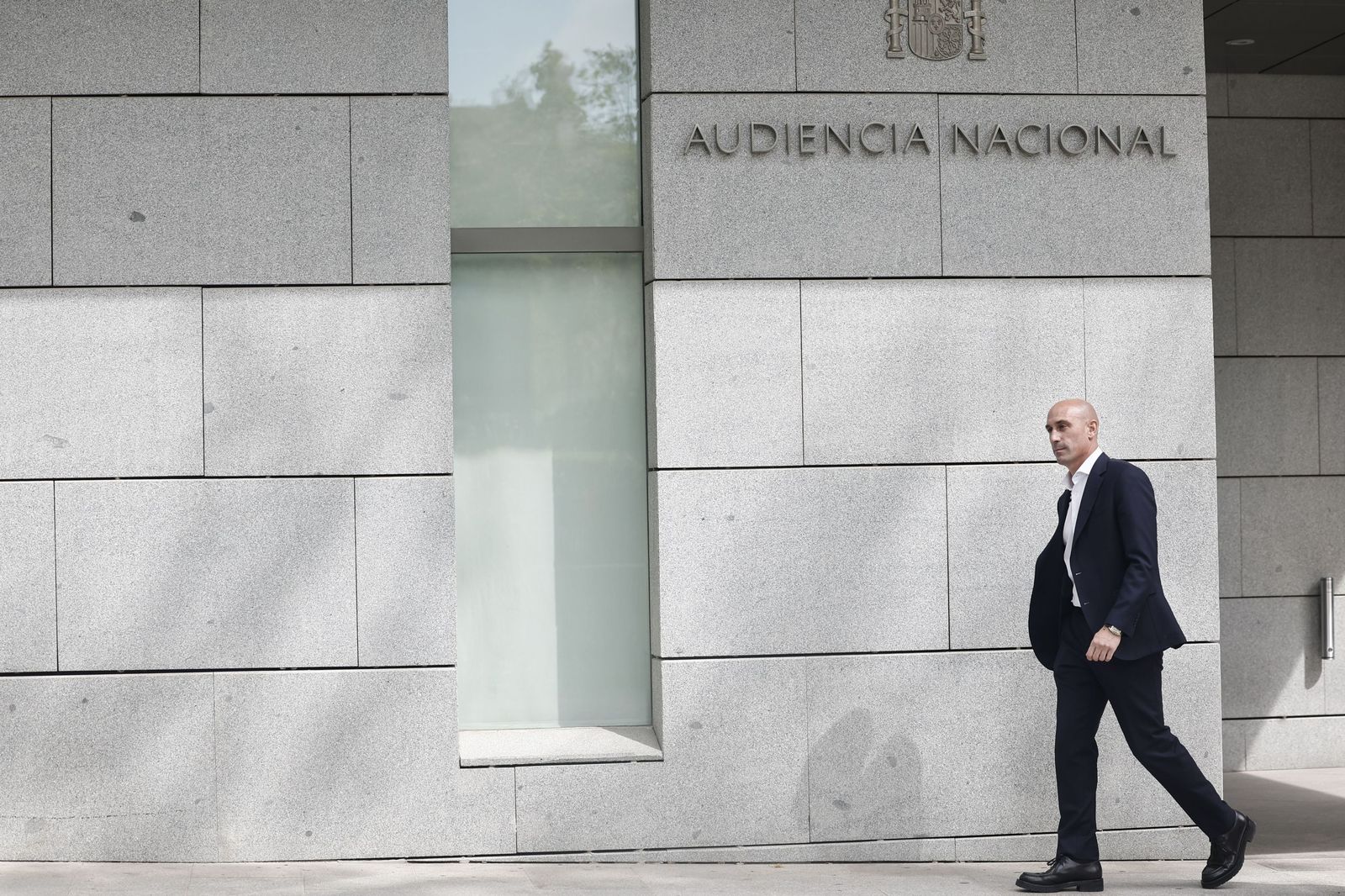 Luis Rubiales llega a la Audiencia Nacional a finales del pasado octubre.