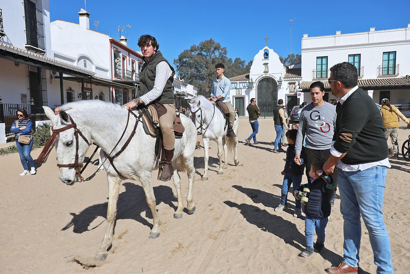 Imágenes del ambiente en la aldea del Rocío en la Candelaria 2024