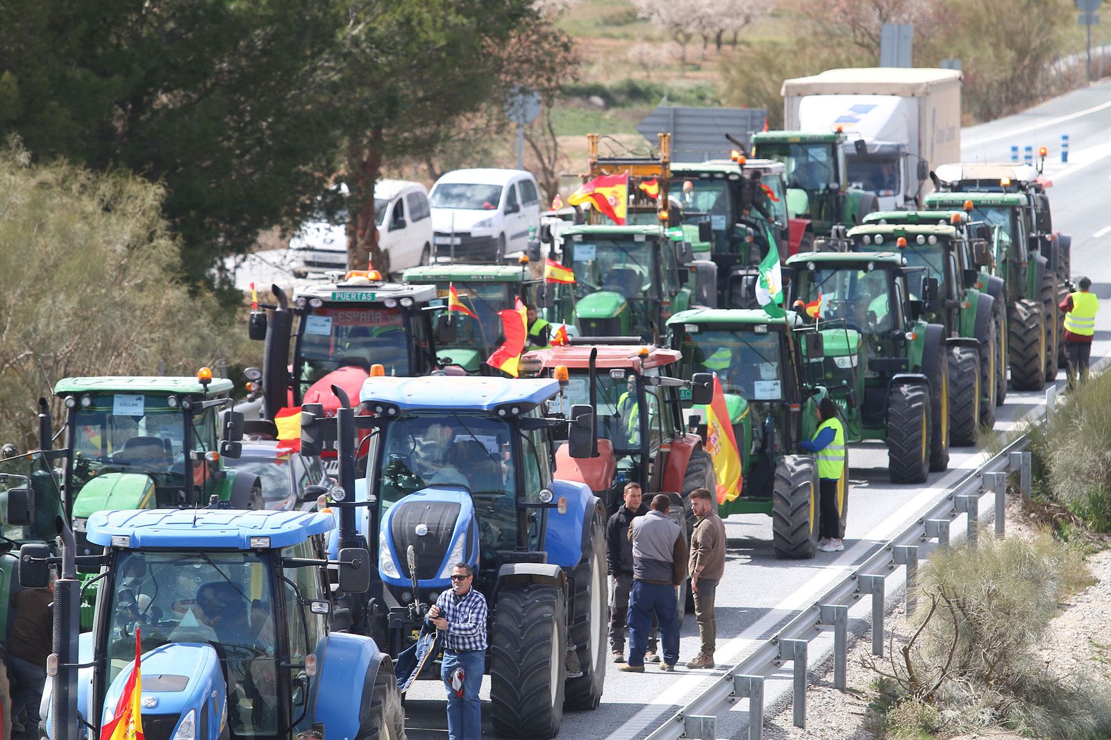 Imagen de archivo de una tractorada celebrada en el Norte de la provincia